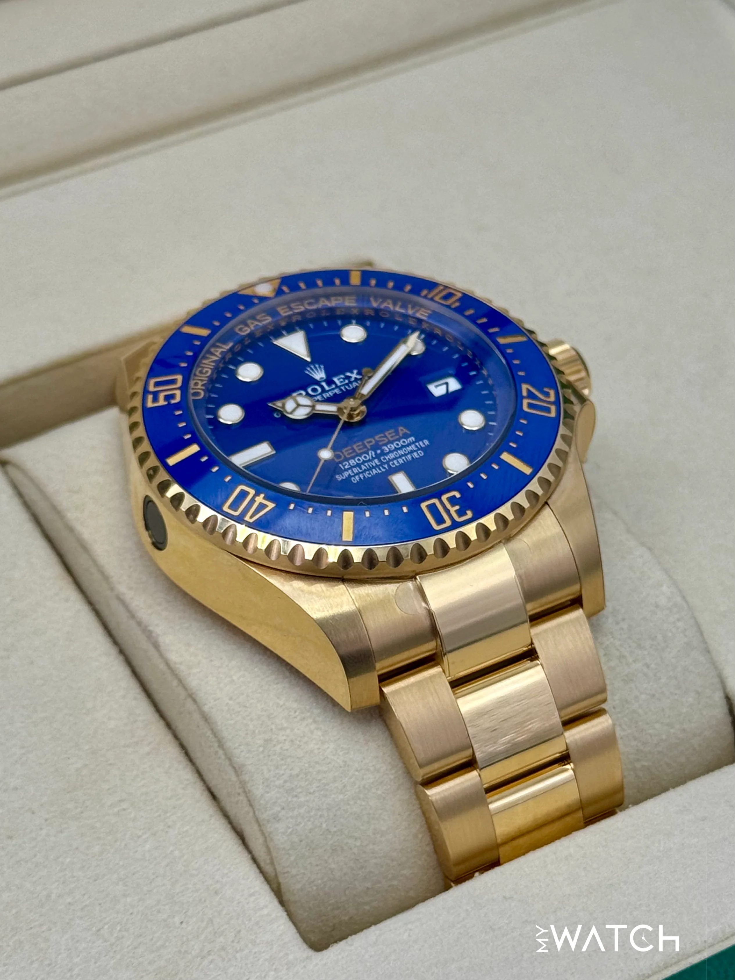 NEW 2025 Rolex Deepsea 44mm 136668LB Yellow Gold Blue Dial (STICKERED) - Image 6