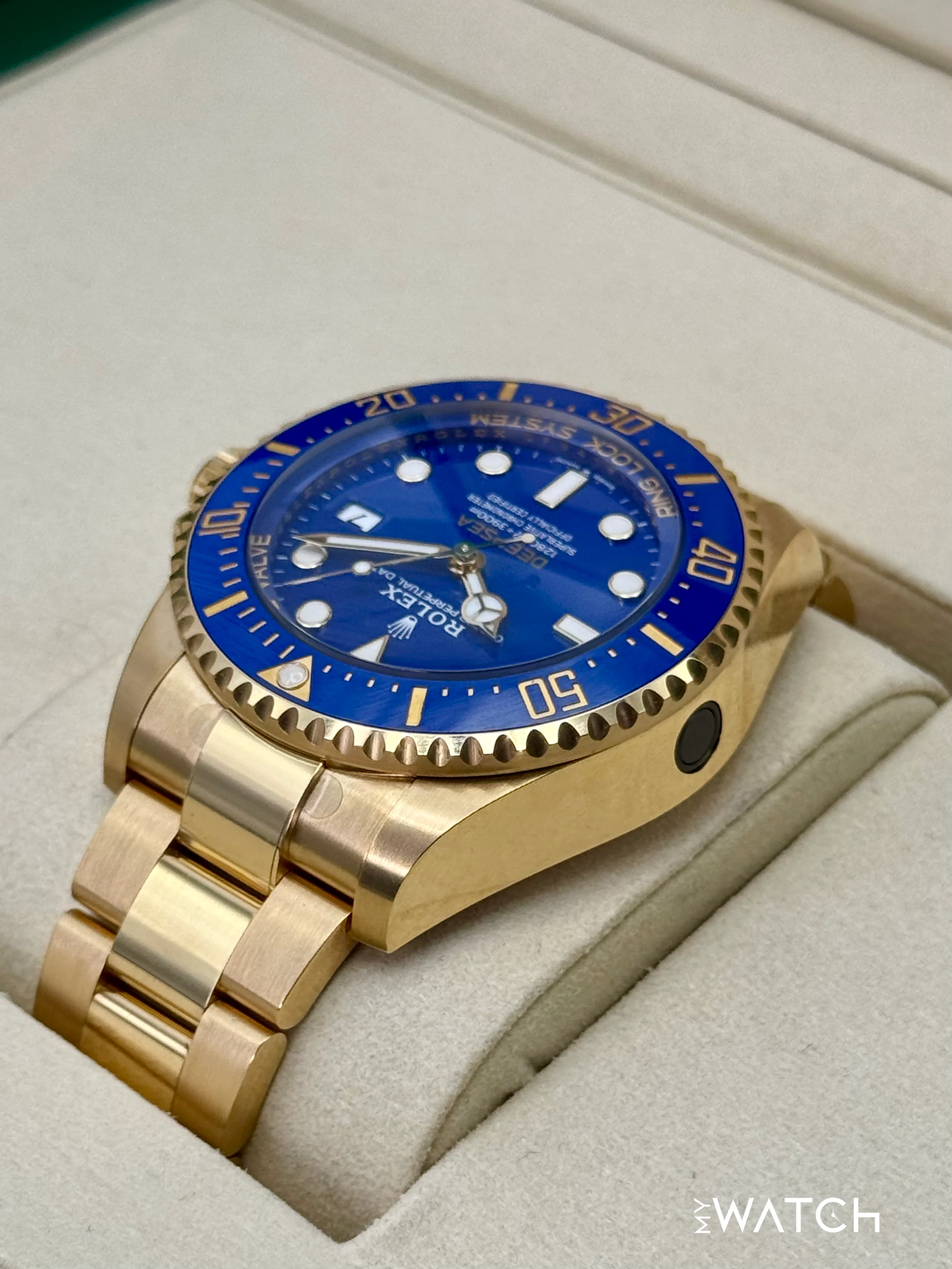 NEW 2025 Rolex Deepsea 44mm 136668LB Yellow Gold Blue Dial (STICKERED) - Image 7