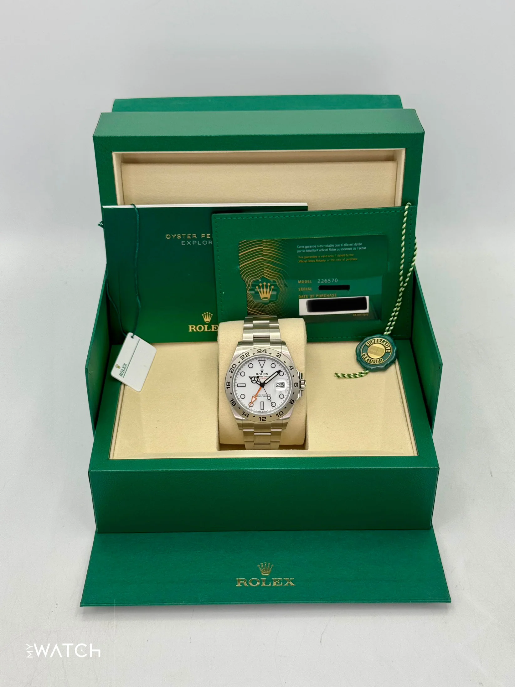 NEW 2025 Rolex Explorer II 42mm 226570 Polar White Dial - Image 9
