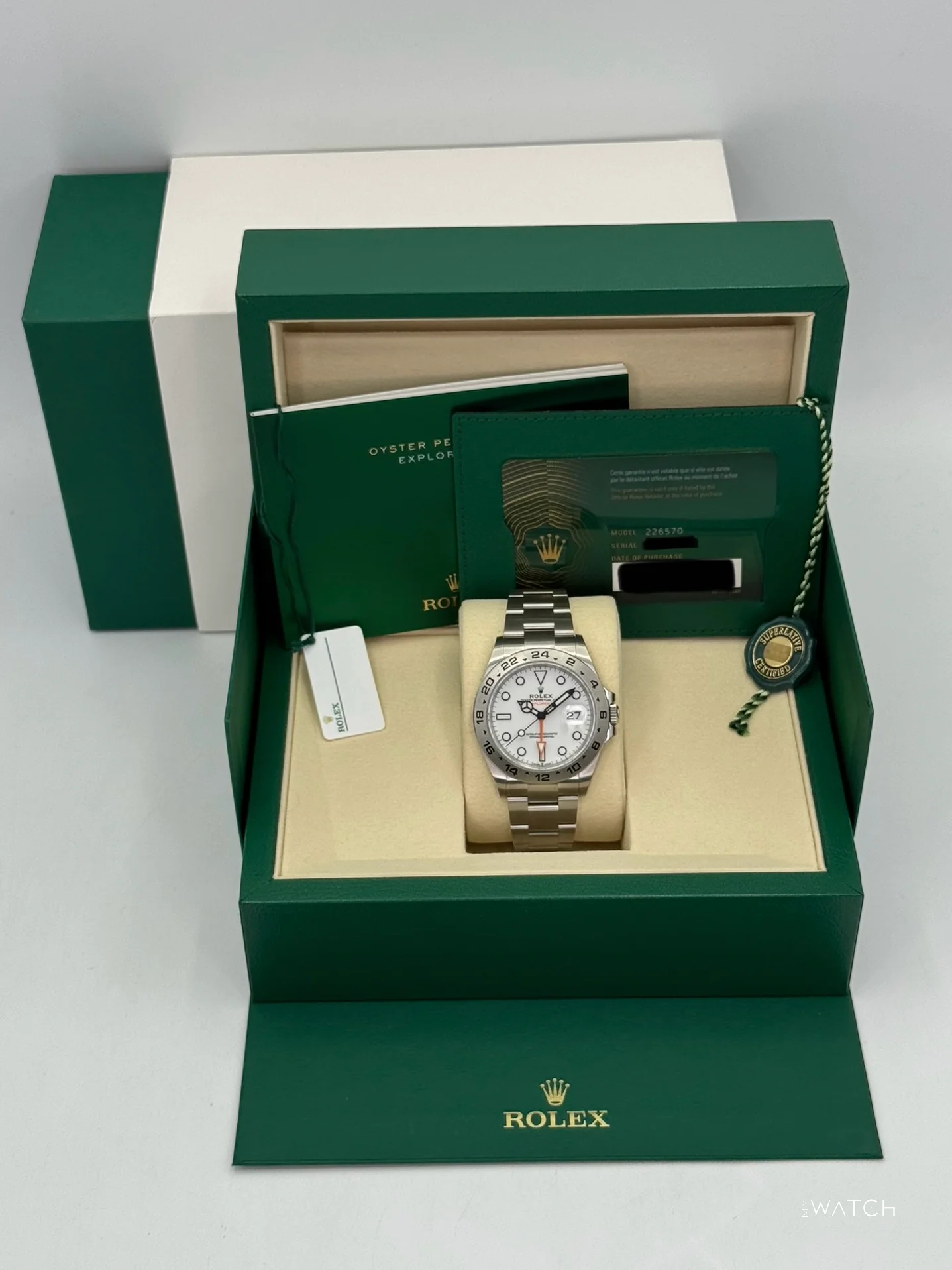 NEW 2025 Rolex Explorer II 42mm 226570 Polar White Dial (STICKERED) - Image 9
