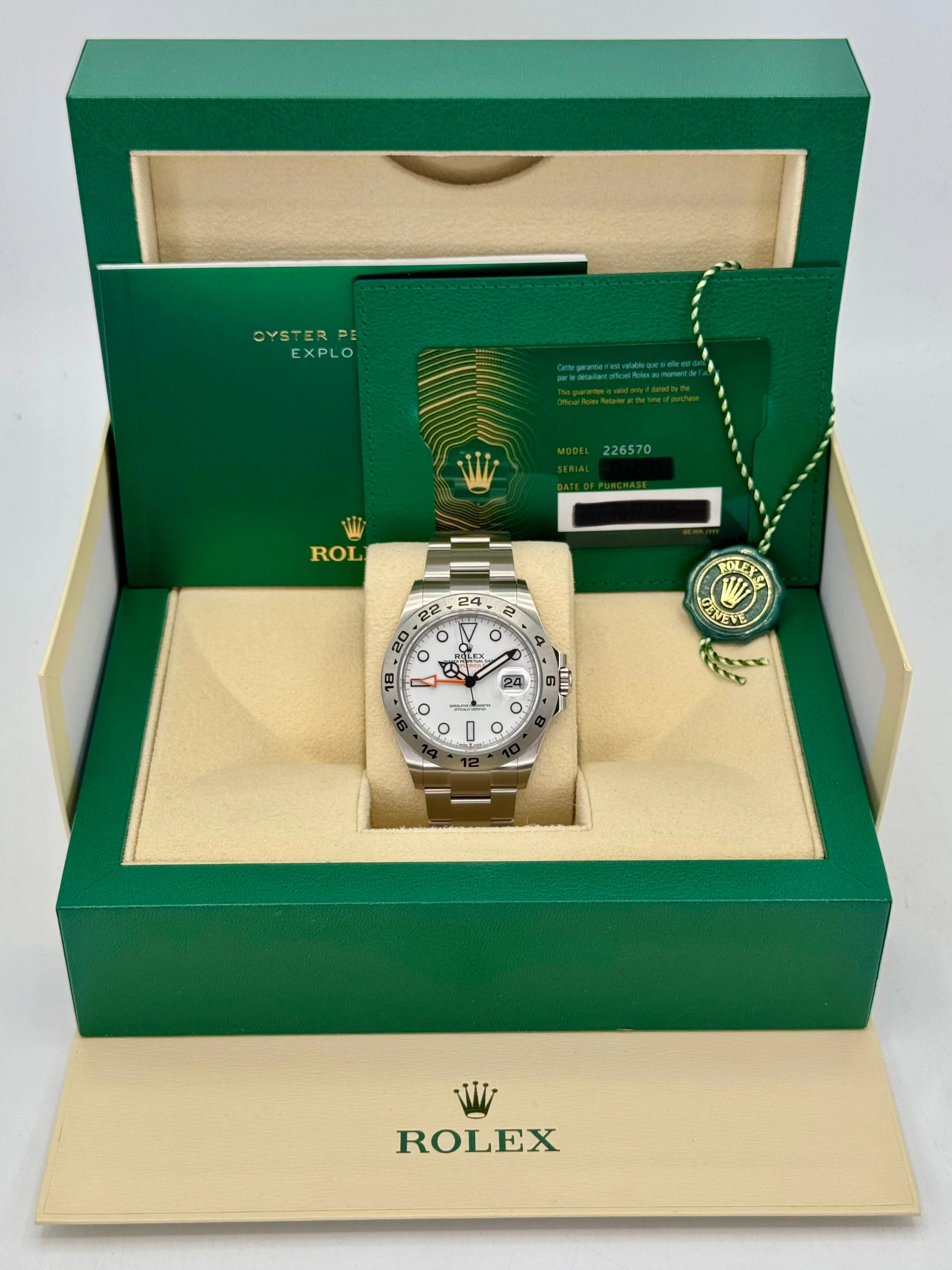 NEW 2025 Rolex Explorer II 42mm 226570 Polar White Dial - Image 9