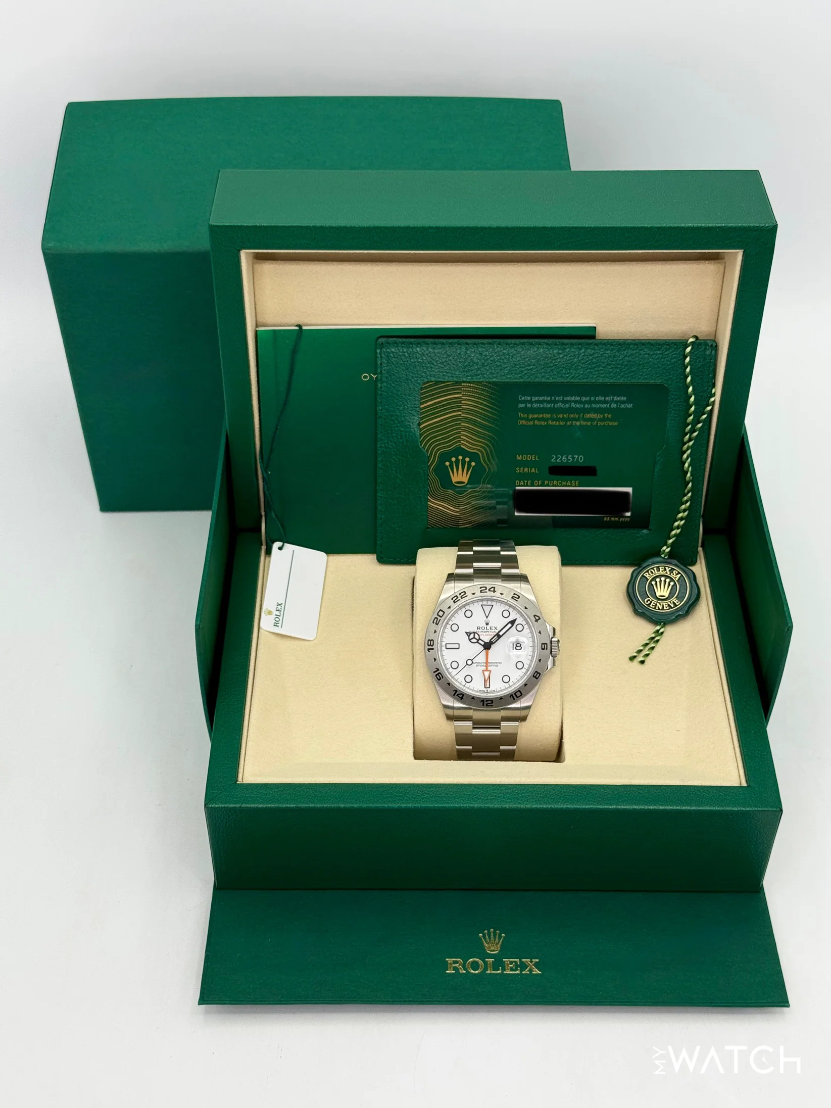 NEW 2025 Rolex Explorer II 42mm 226570 Polar White Dial (STICKERED) - Image 9