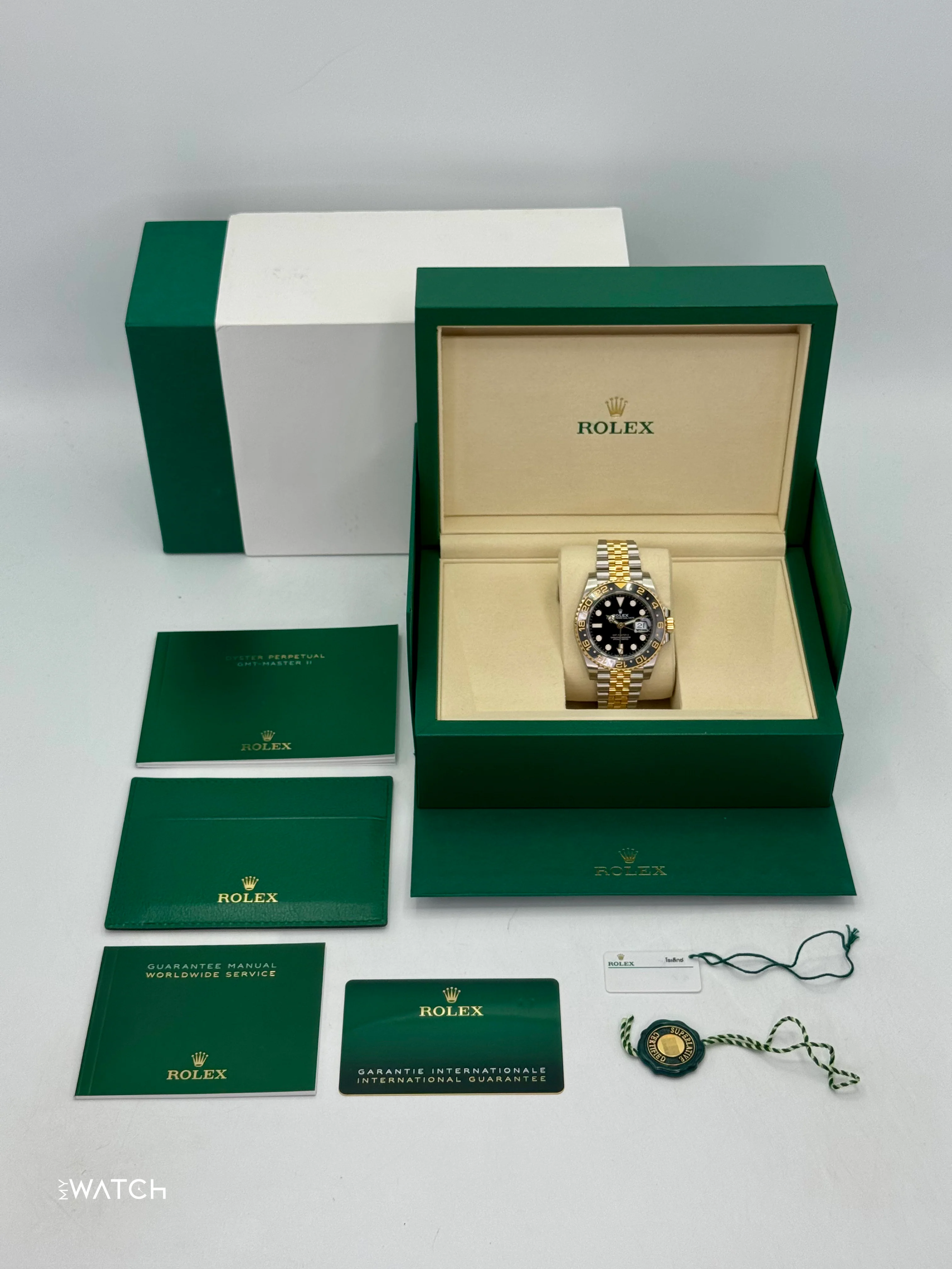 NEW 2025 Rolex GMT-Master II 40mm 126713GRNR Two-Tone Jubilee (STICKERED) - Image 10