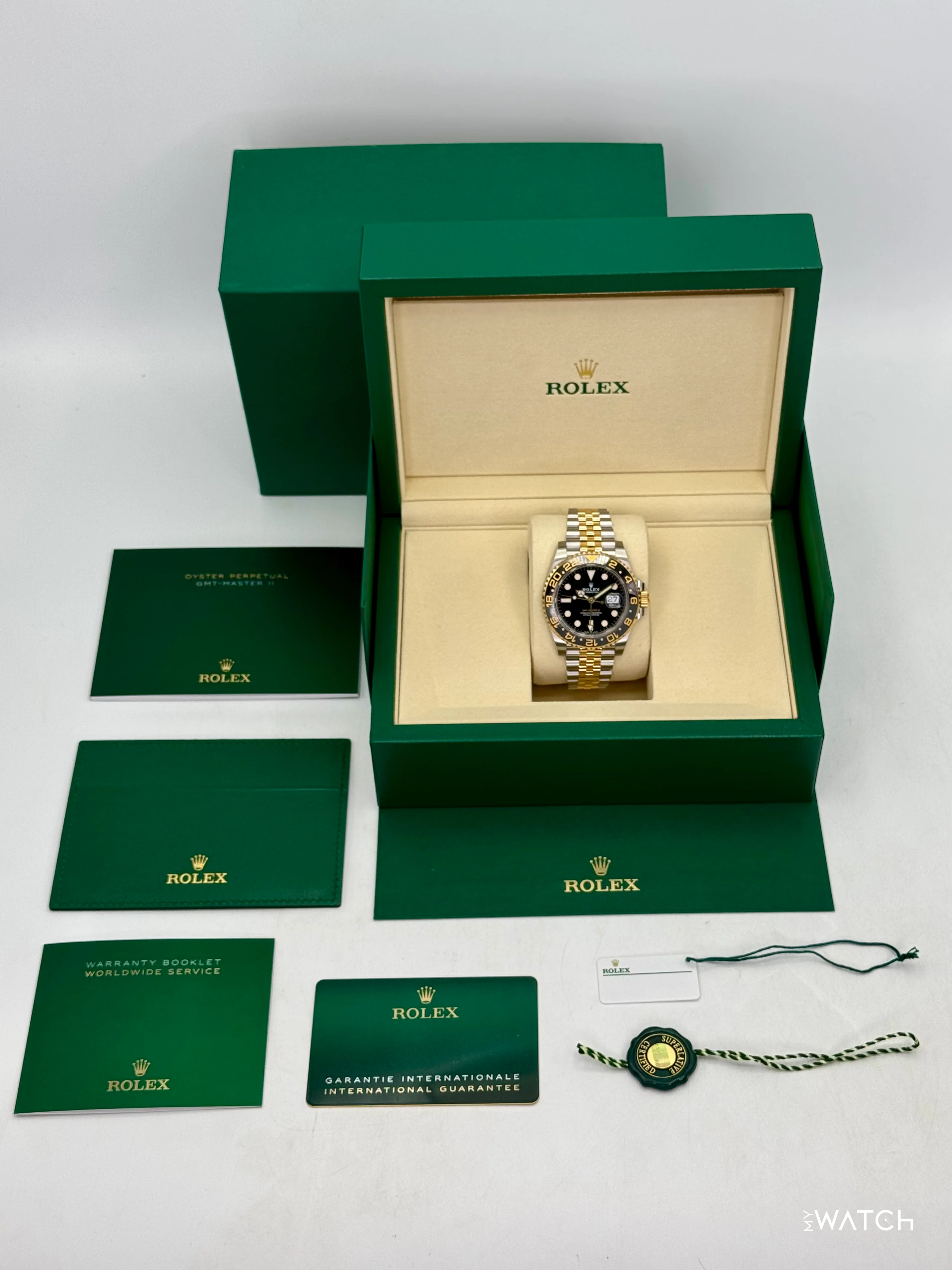 NEW 2025 Rolex GMT-Master II 40mm 126713GRNR Two-Tone Jubilee - Image 10