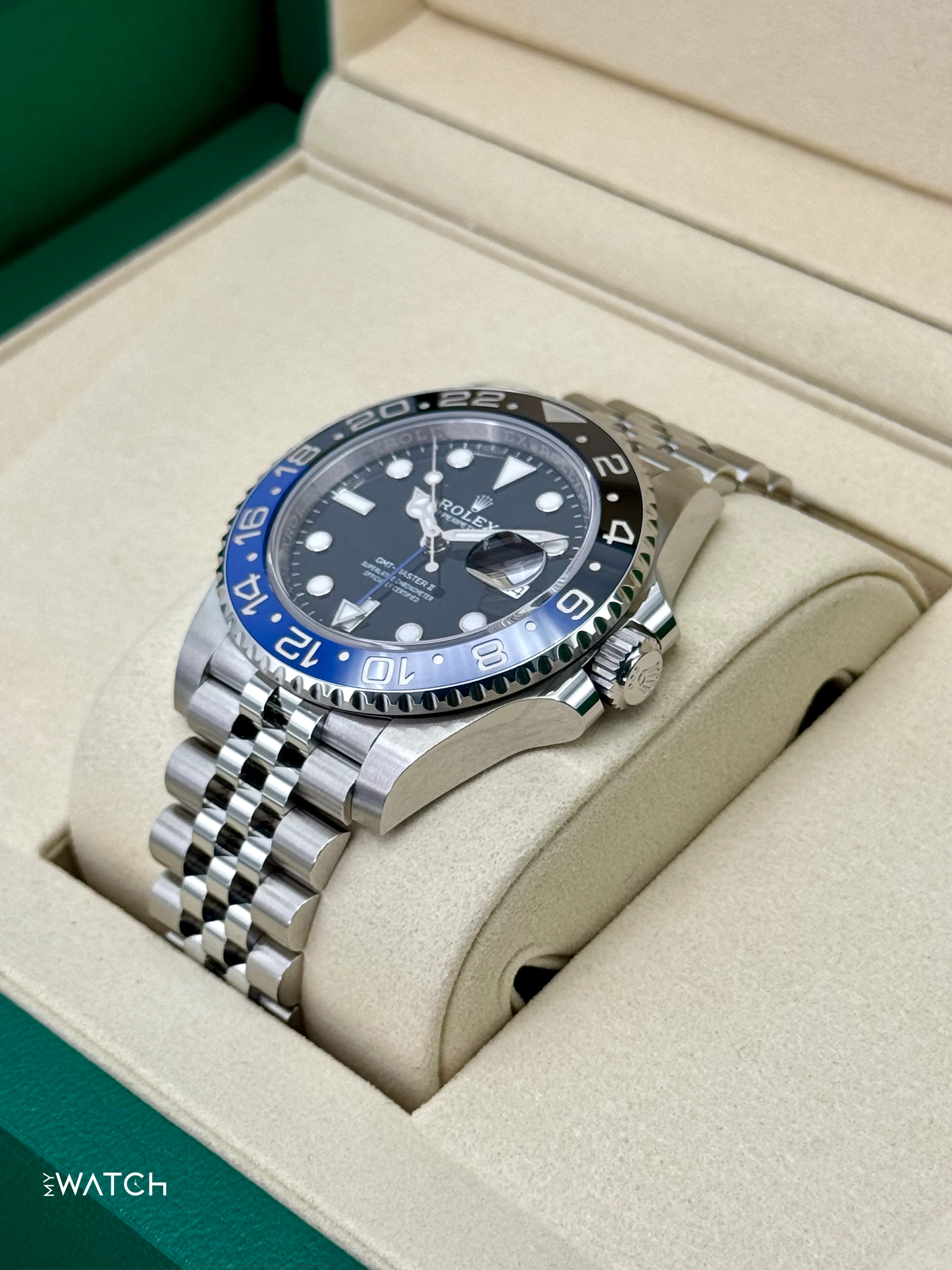 NEW 2025 Rolex GMT-Master II "Batgirl" 40mm 126710BLNR Jubilee (STICKERED) - Image 5