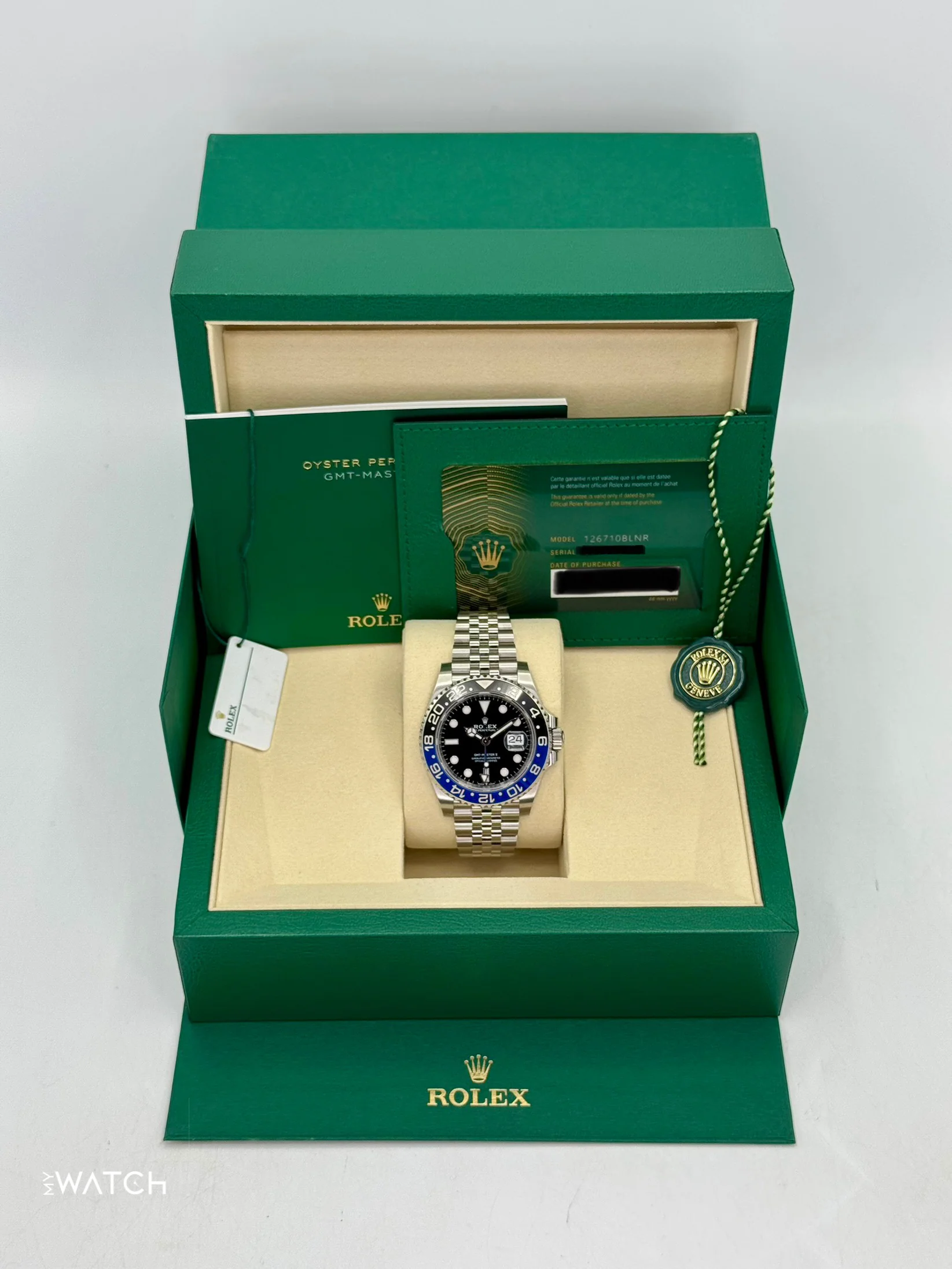 NEW 2025 Rolex GMT-Master II "Batgirl" 40mm 126710BLNR Jubilee (STICKERED) - Image 9