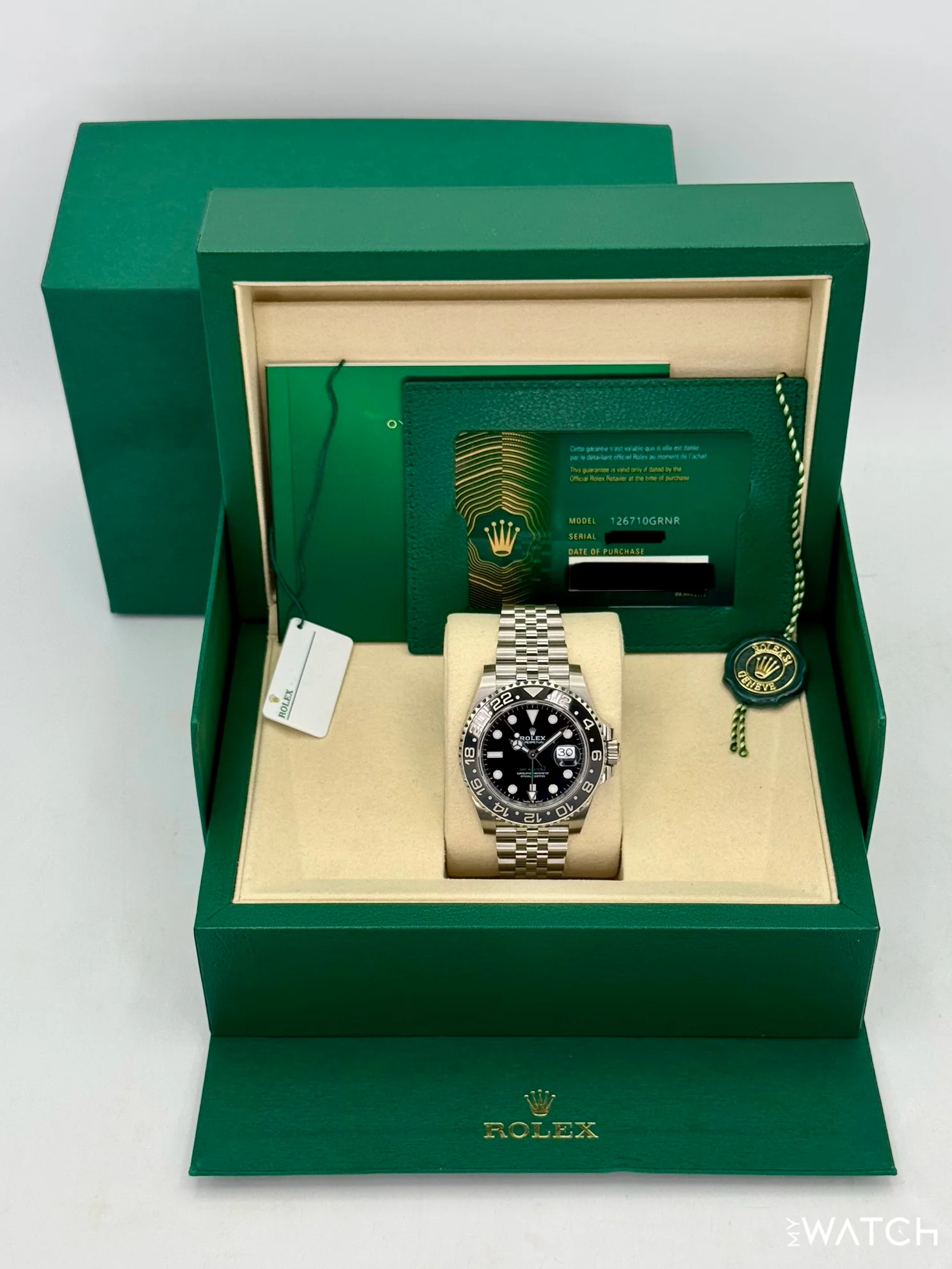 NEW 2025 Rolex GMT-Master II "Bruce Wayne" 40mm 126710GRNR Jubilee - Image 9