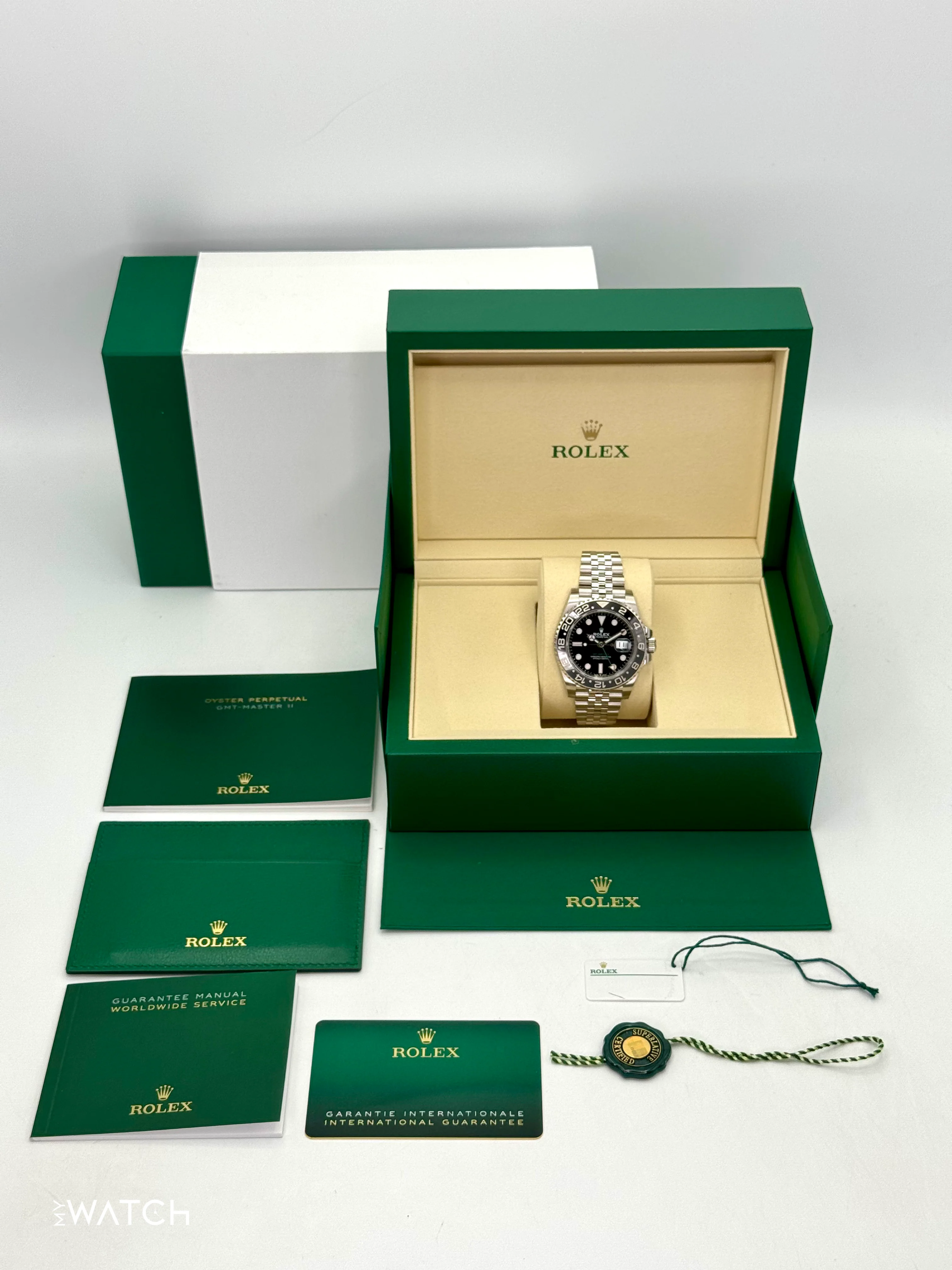 NEW 2025 Rolex GMT-Master II "Bruce Wayne" 40mm 126710GRNR Jubilee (STICKERED) - Image 10