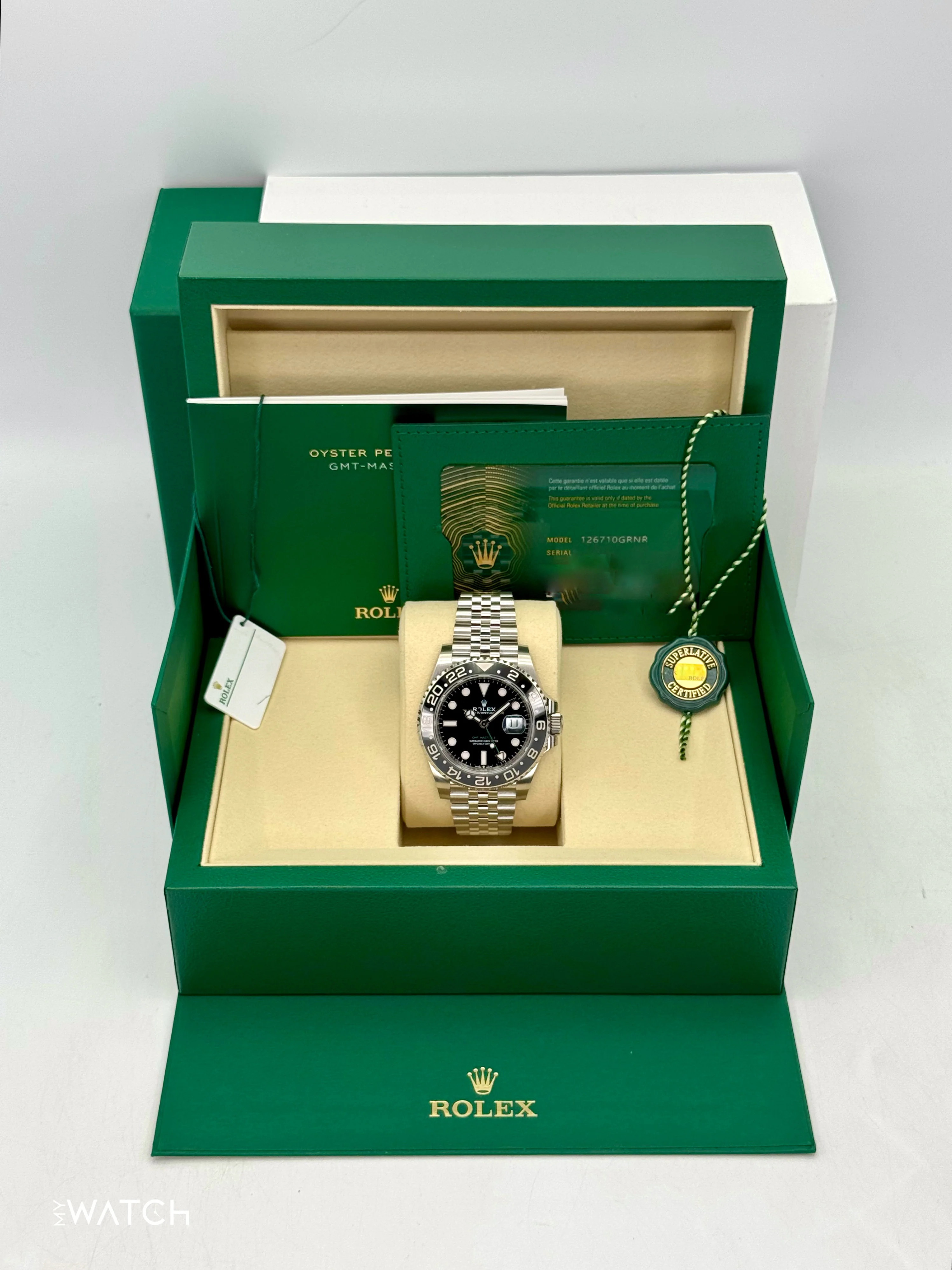 NEW 2025 Rolex GMT-Master II "Bruce Wayne" 40mm 126710GRNR Jubilee (STICKERED) - Image 9