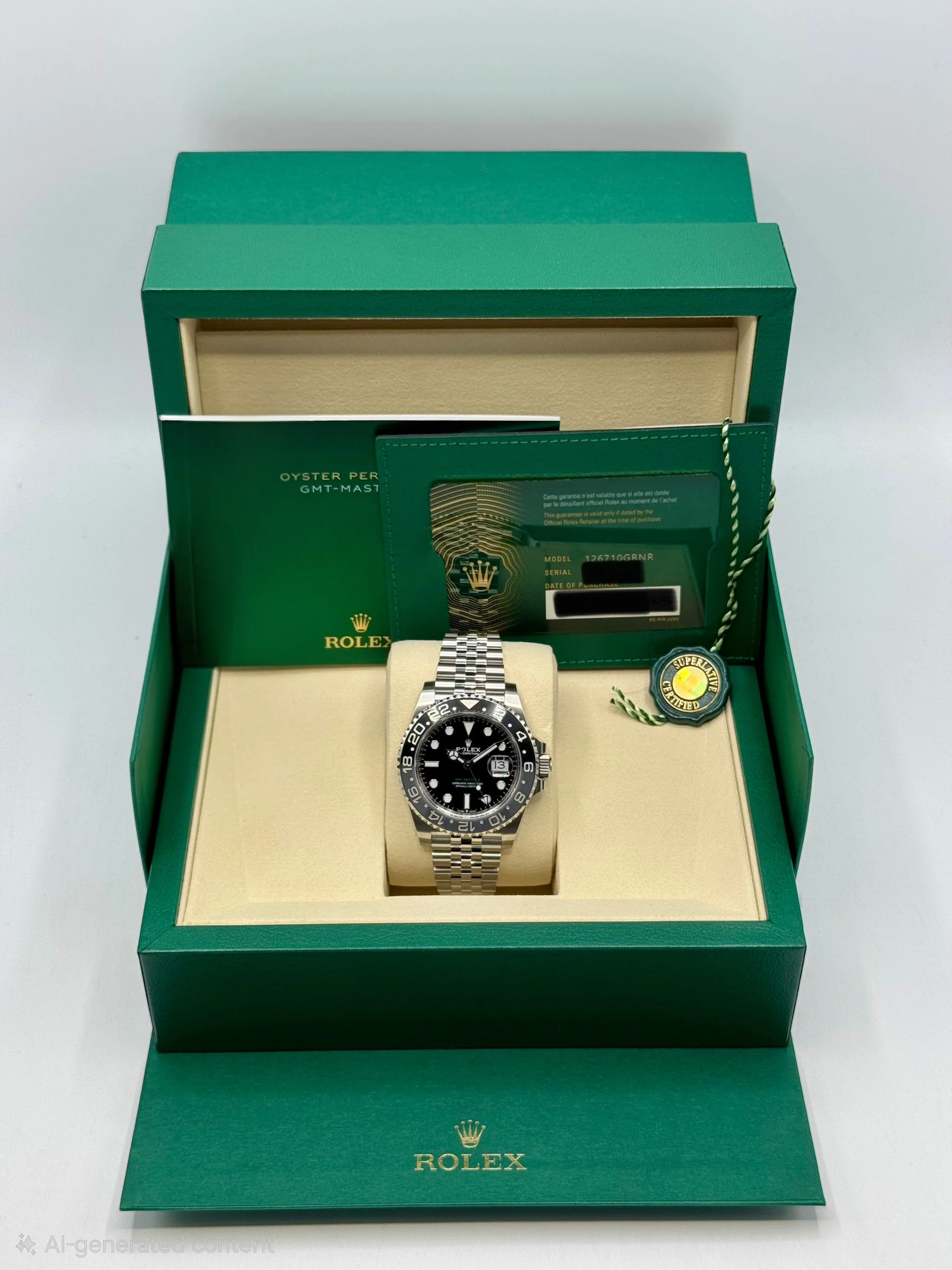 NEW 2025 Rolex GMT-Master II "Bruce Wayne" 40mm 126710GRNR Jubilee - Image 10