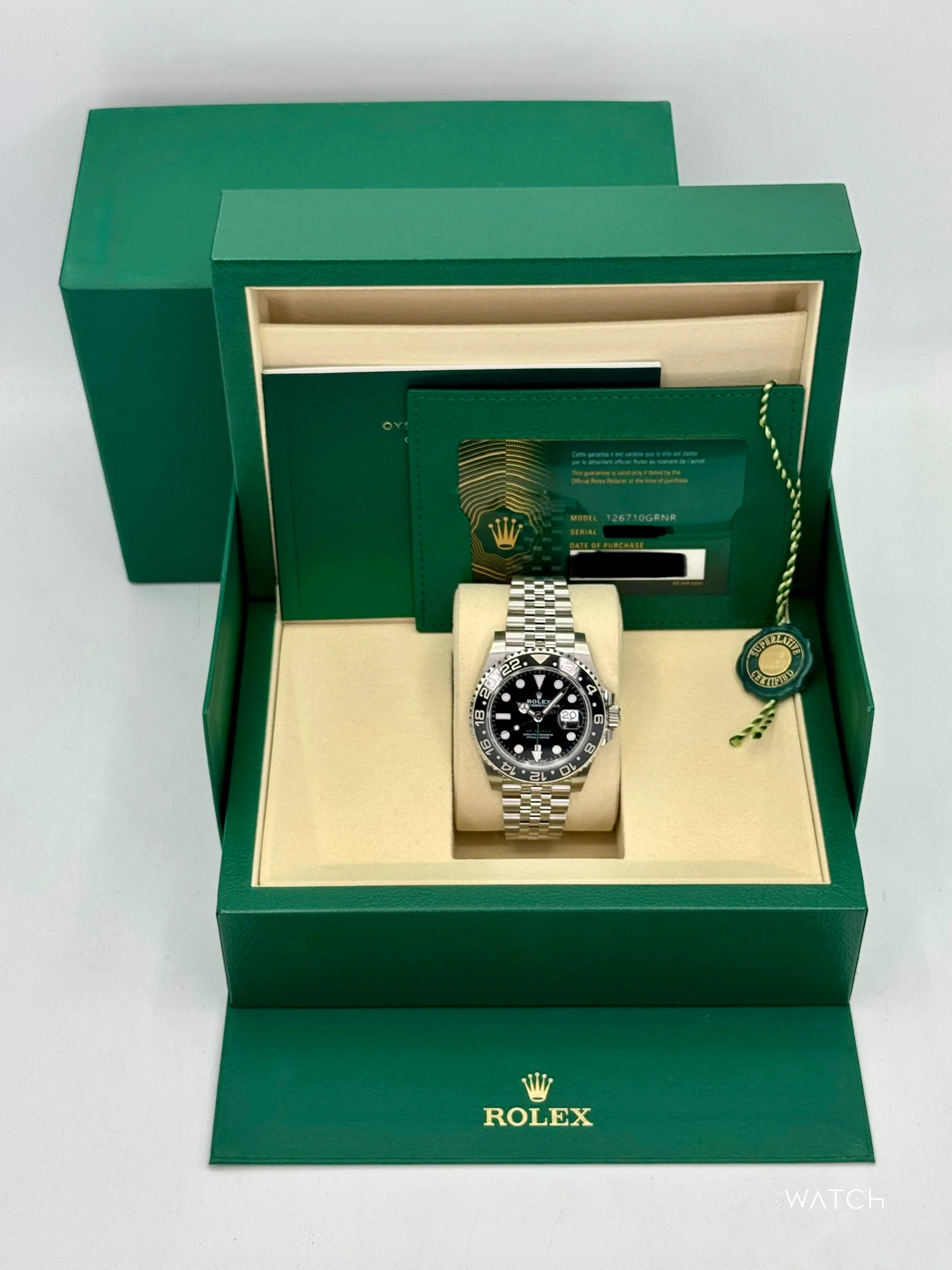 NEW 2025 Rolex GMT-Master II "Bruce Wayne" 40mm 126710GRNR Jubilee - Image 9