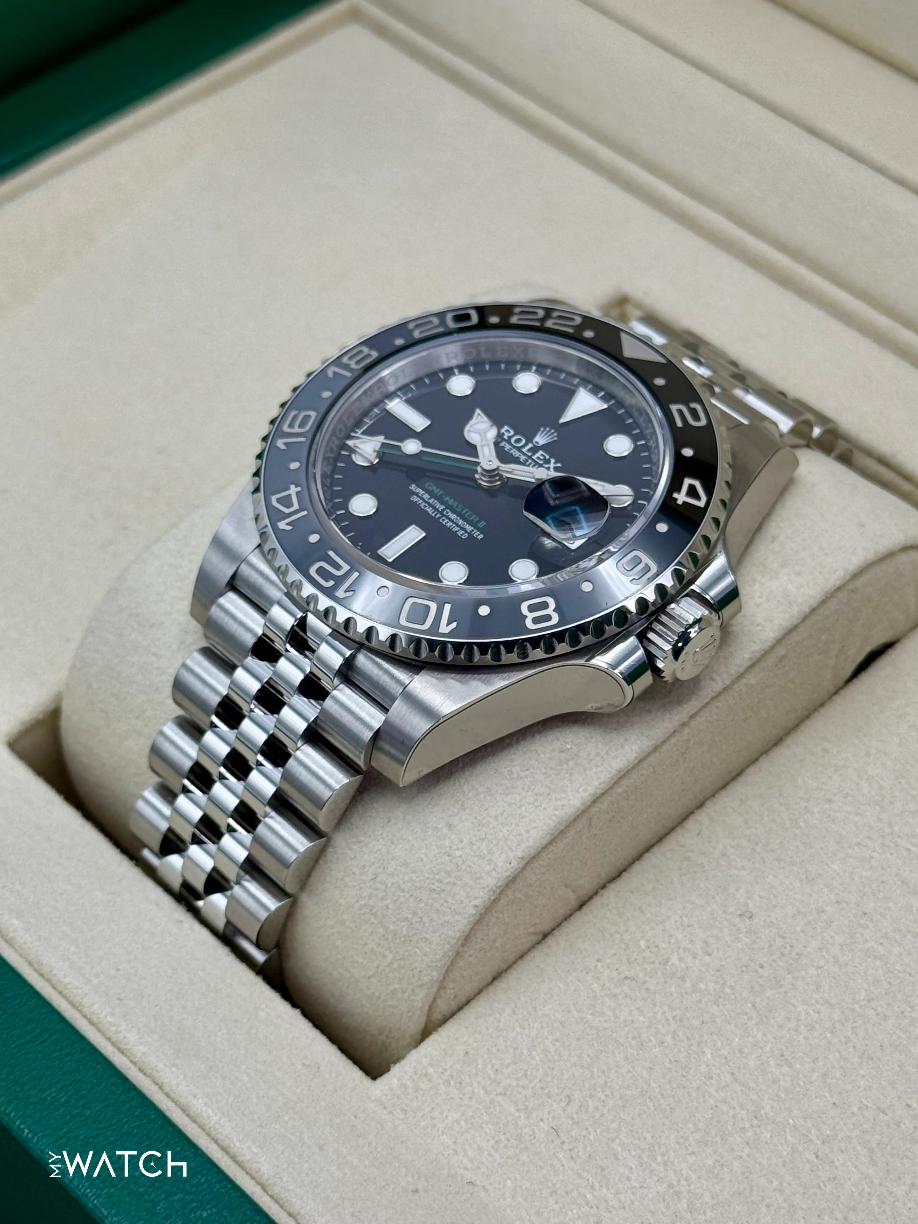 NEW 2025 Rolex GMT-Master II "Bruce Wayne" 40mm 126710GRNR Jubilee (STICKERED) - Image 5