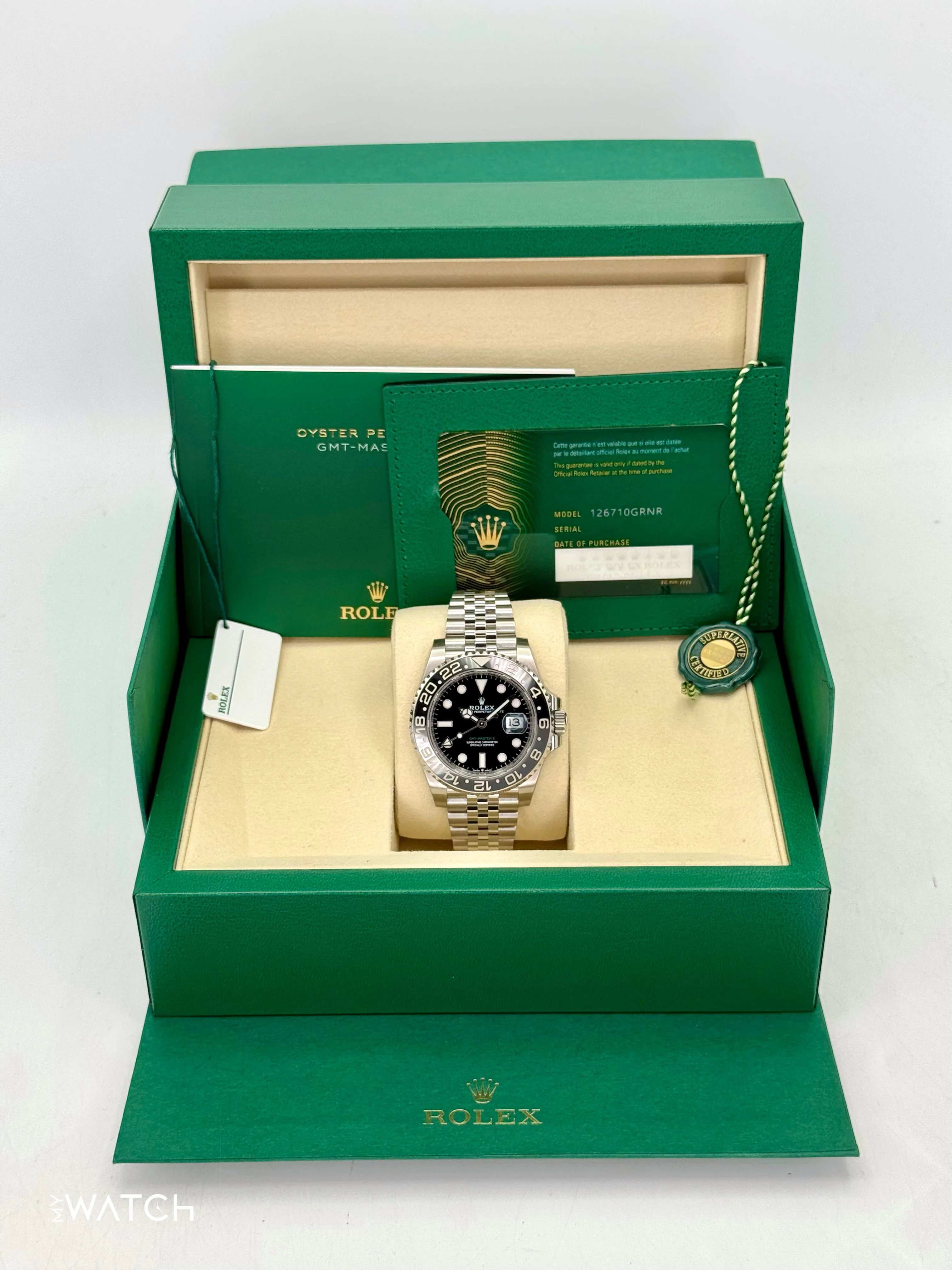 NEW 2025 Rolex GMT-Master II "Bruce Wayne" 40mm 126710GRNR Jubilee (STICKERED) - Image 9