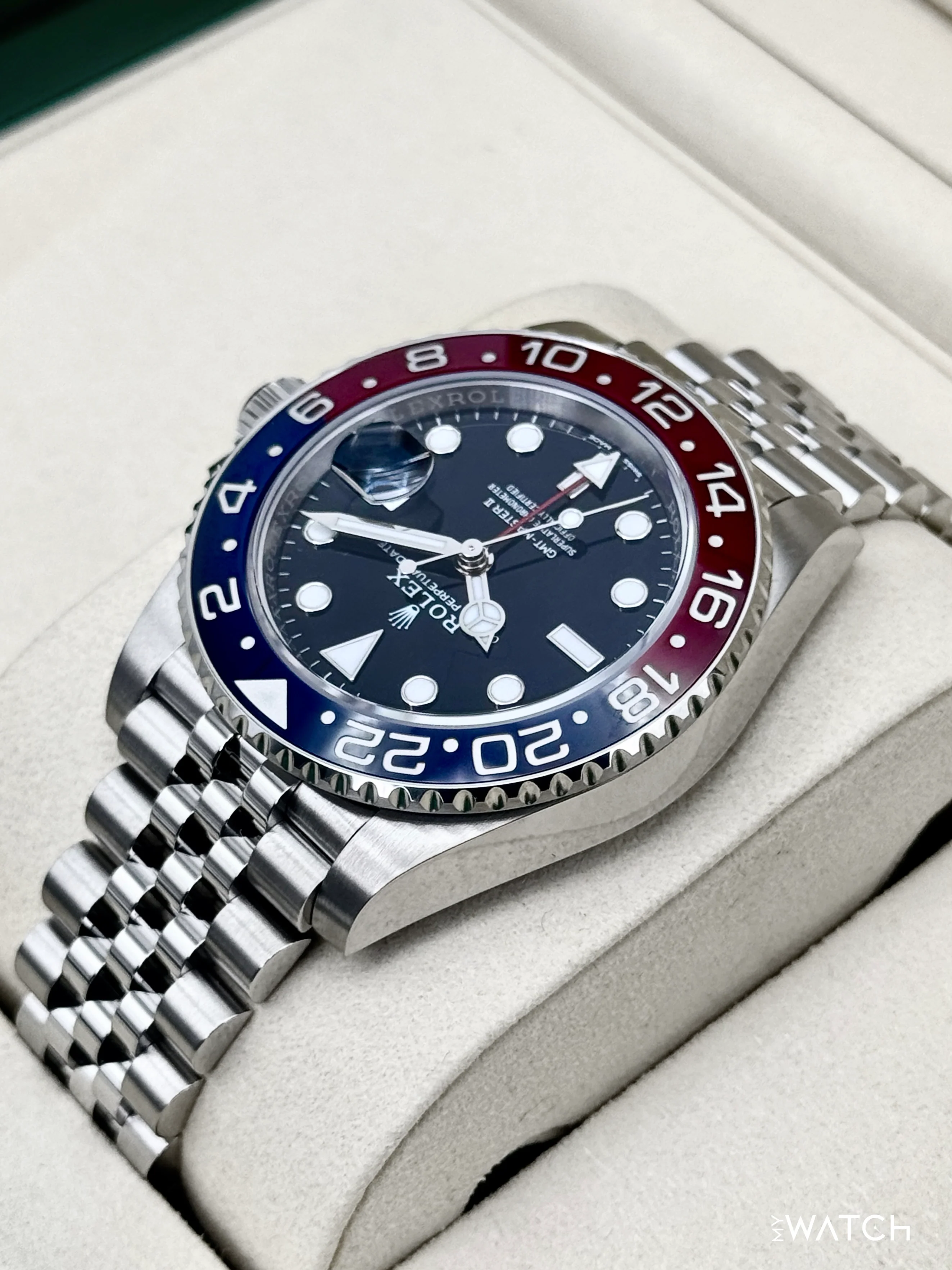 NEW 2025 Rolex GMT-Master II "Pepsi" 40mm 126710BLRO Jubilee (STICKERED) - Image 7