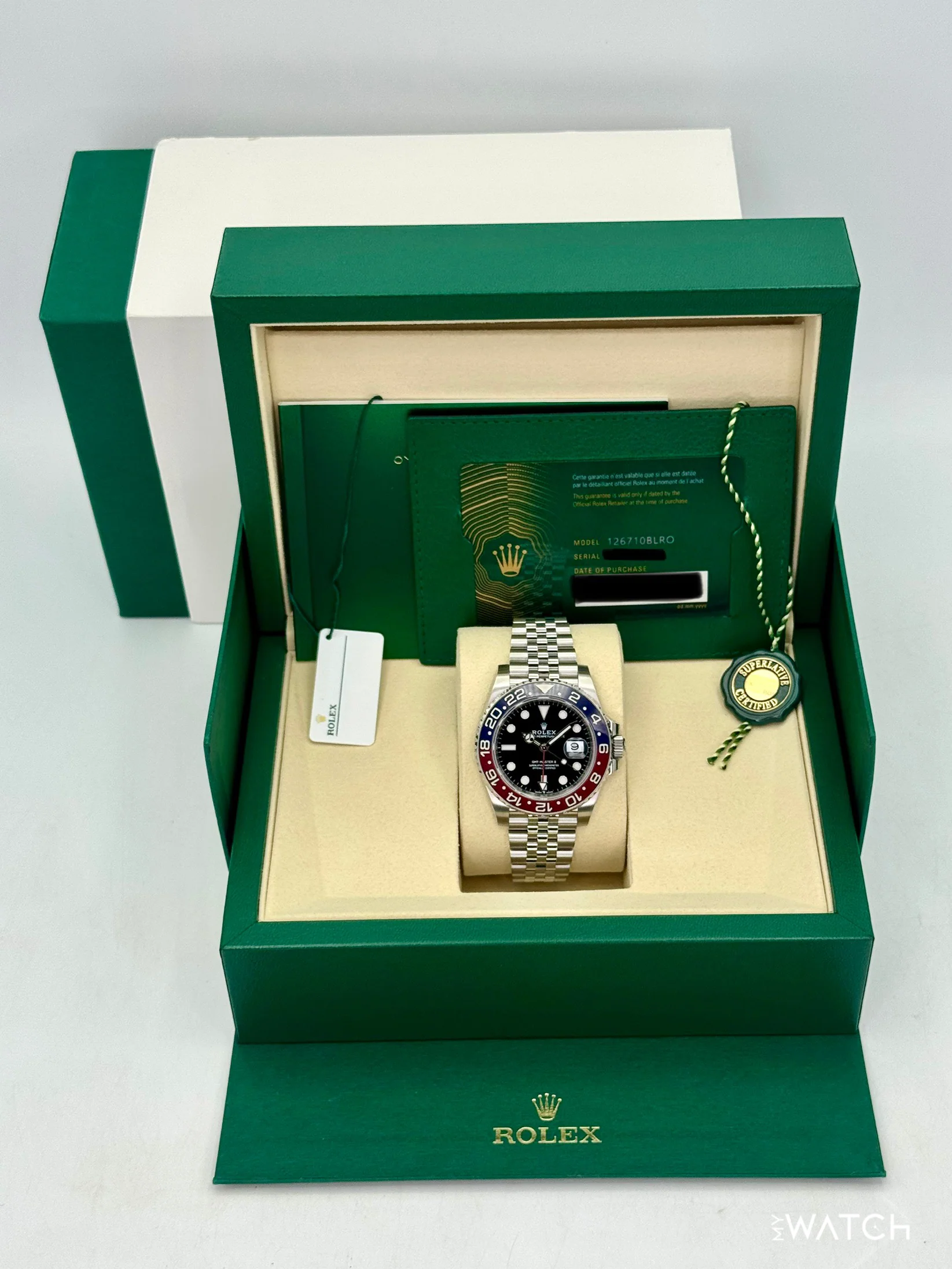 NEW 2025 Rolex GMT-Master II "Pepsi" 40mm 126710BLRO Jubilee (STICKERED) - Image 9