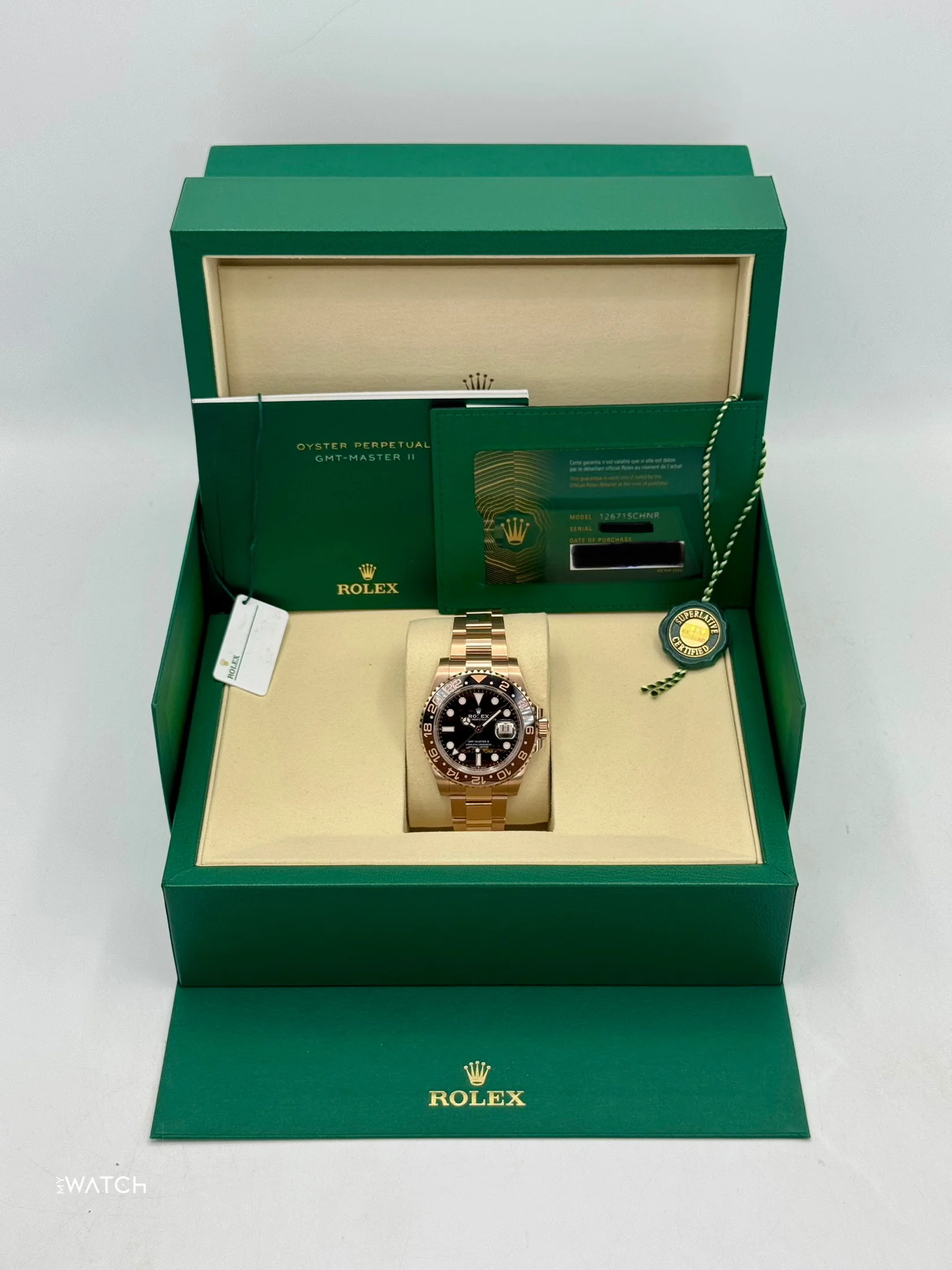 NEW 2025 Rolex GMT-Master II "Rootbeer" 40mm 126715CHNR Tiger Iron Dial - Image 9