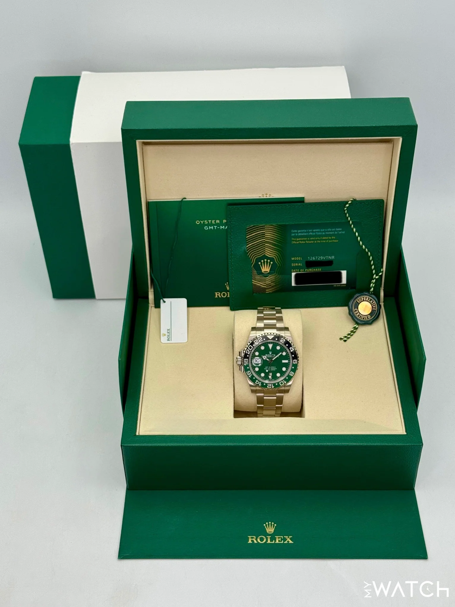 NEW 2025 Rolex GMT-Master II "Sprite" 40mm 126729VTNR White Gold Oyster - Image 9