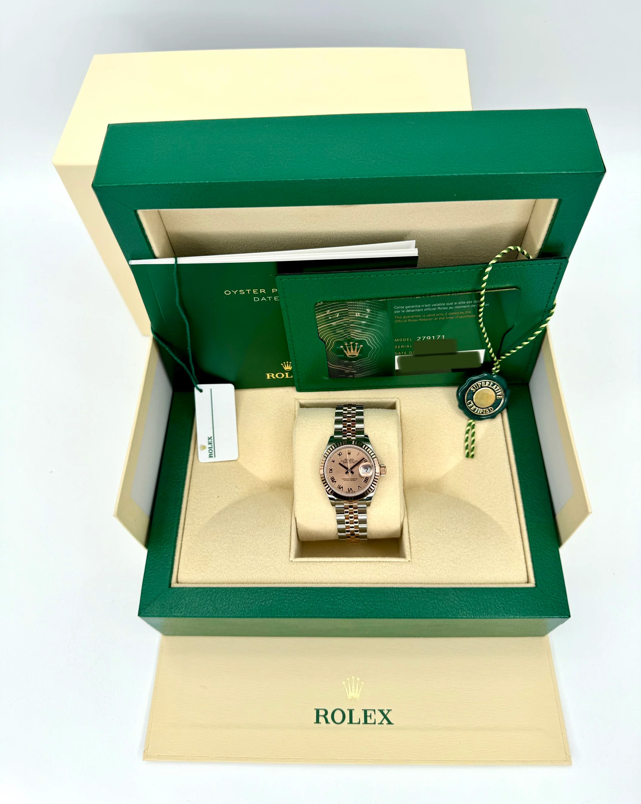 NEW 2025 Rolex Lady Datejust 28mm 279171 Two-Tone Jubilee Pink Dial - Image 10