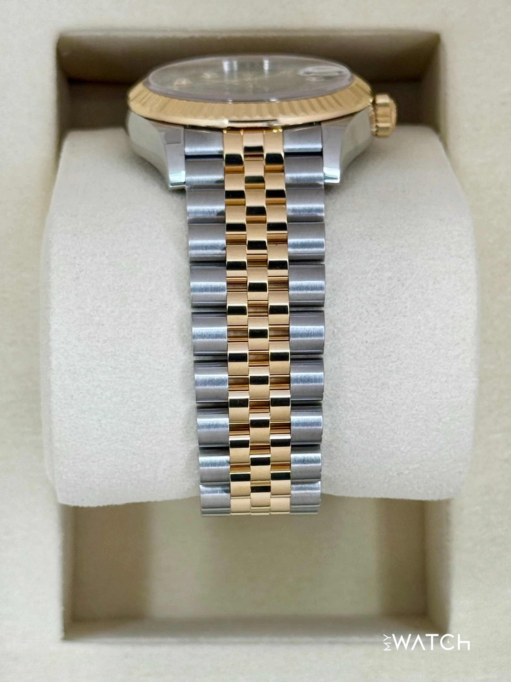NEW 2025 Rolex Lady Datejust 31mm 278273 Two-Tone Dark Grey Diamond Dial - Image 4