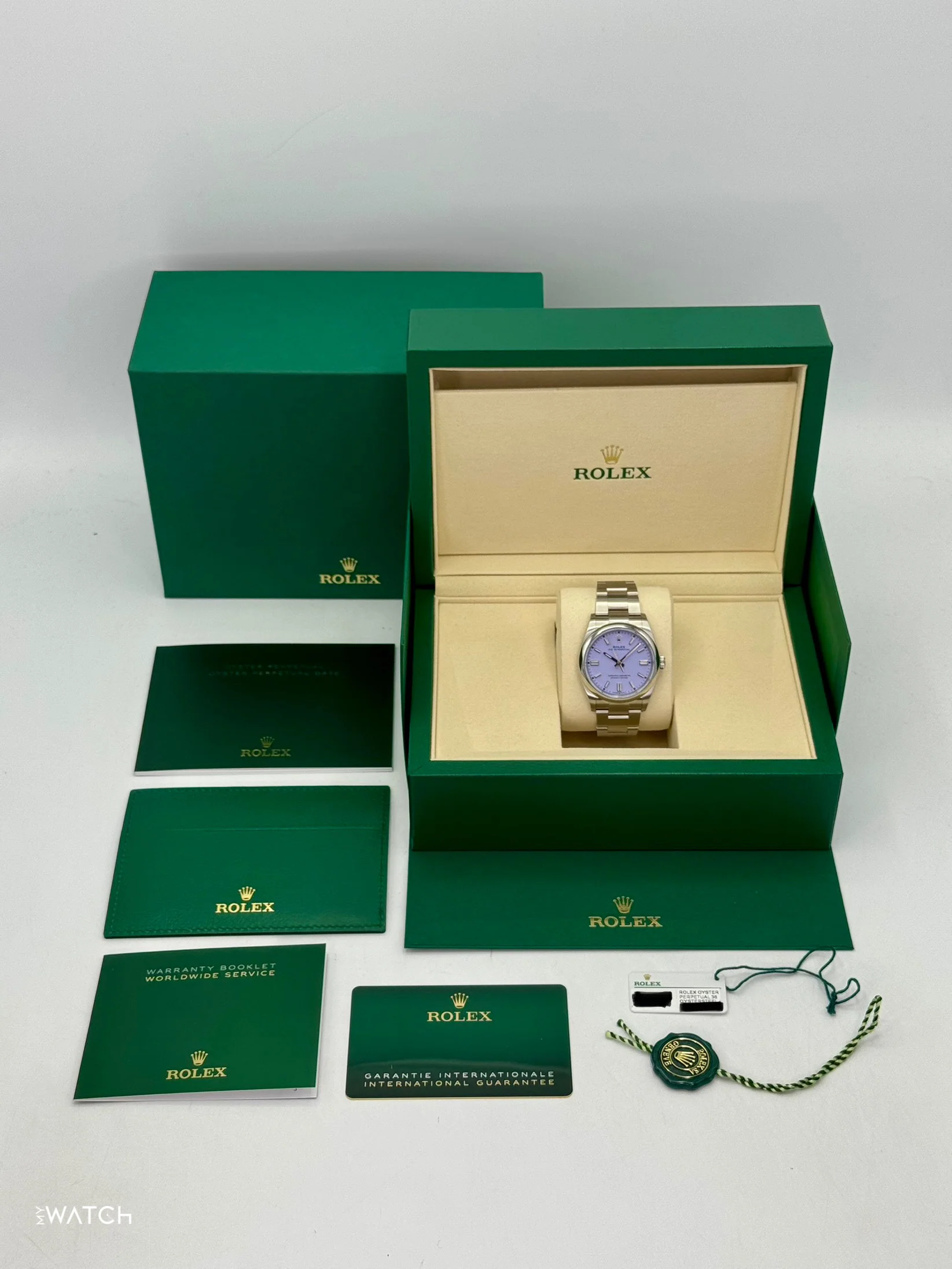 NEW 2025 Rolex Oyster Perpetual 36mm 126000 Lavender Dial - Image 10