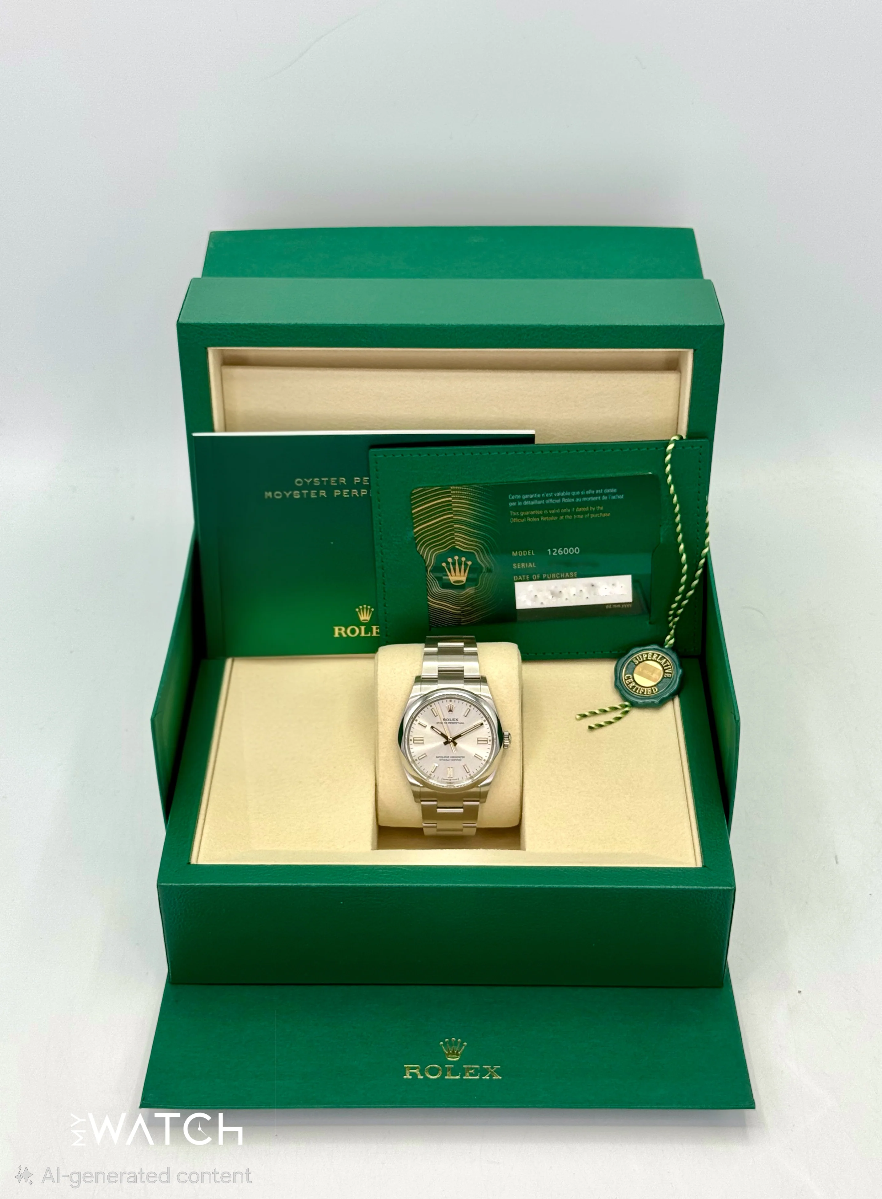 NEW 2025 Rolex Oyster Perpetual 36mm 126000 Silver Dial - Image 9