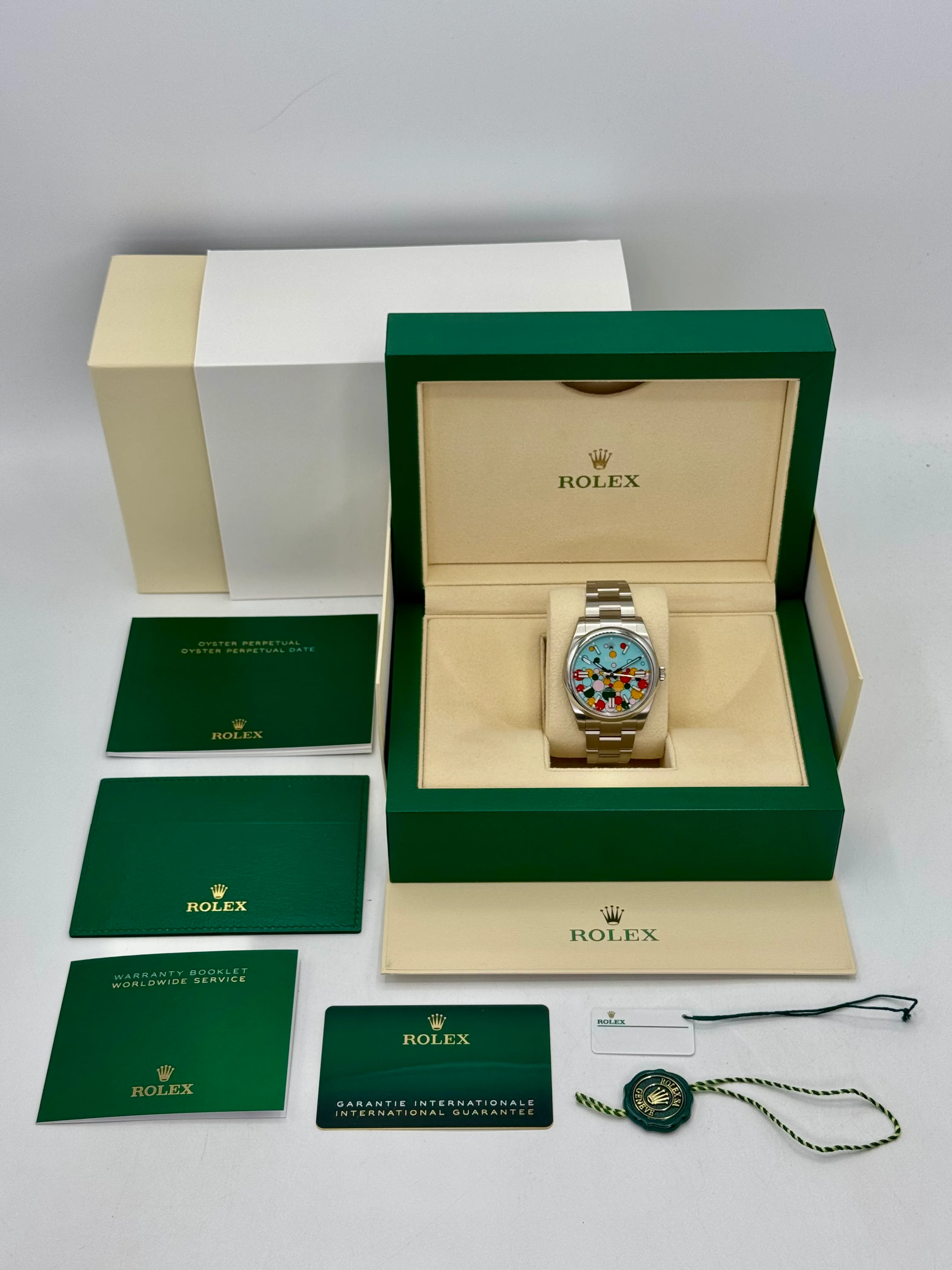 NEW 2024 Rolex Oyster Perpetual 41mm 124300 Celebration Dial - Image 10