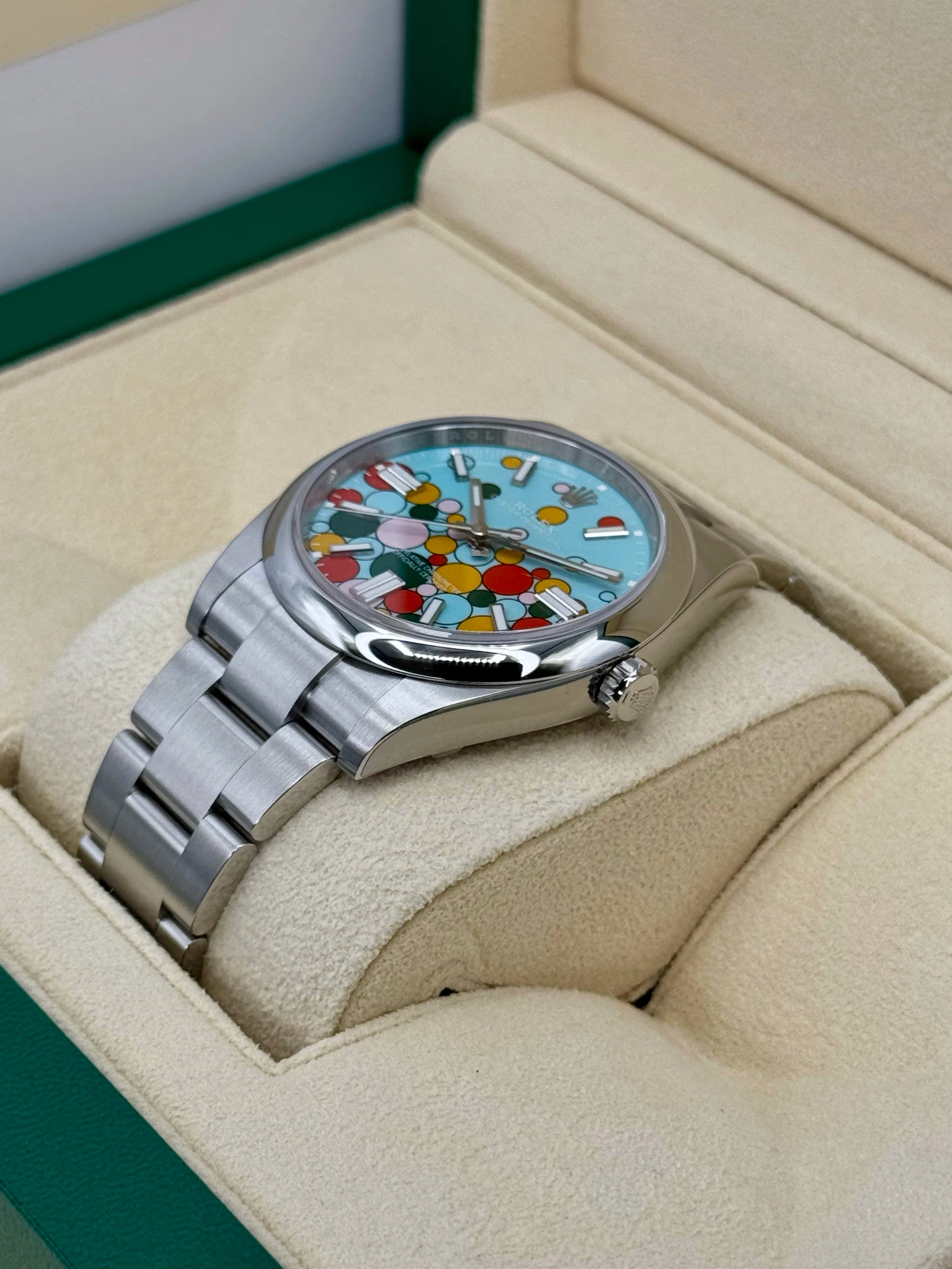 NEW 2024 Rolex Oyster Perpetual 41mm 124300 Celebration Dial - Image 5