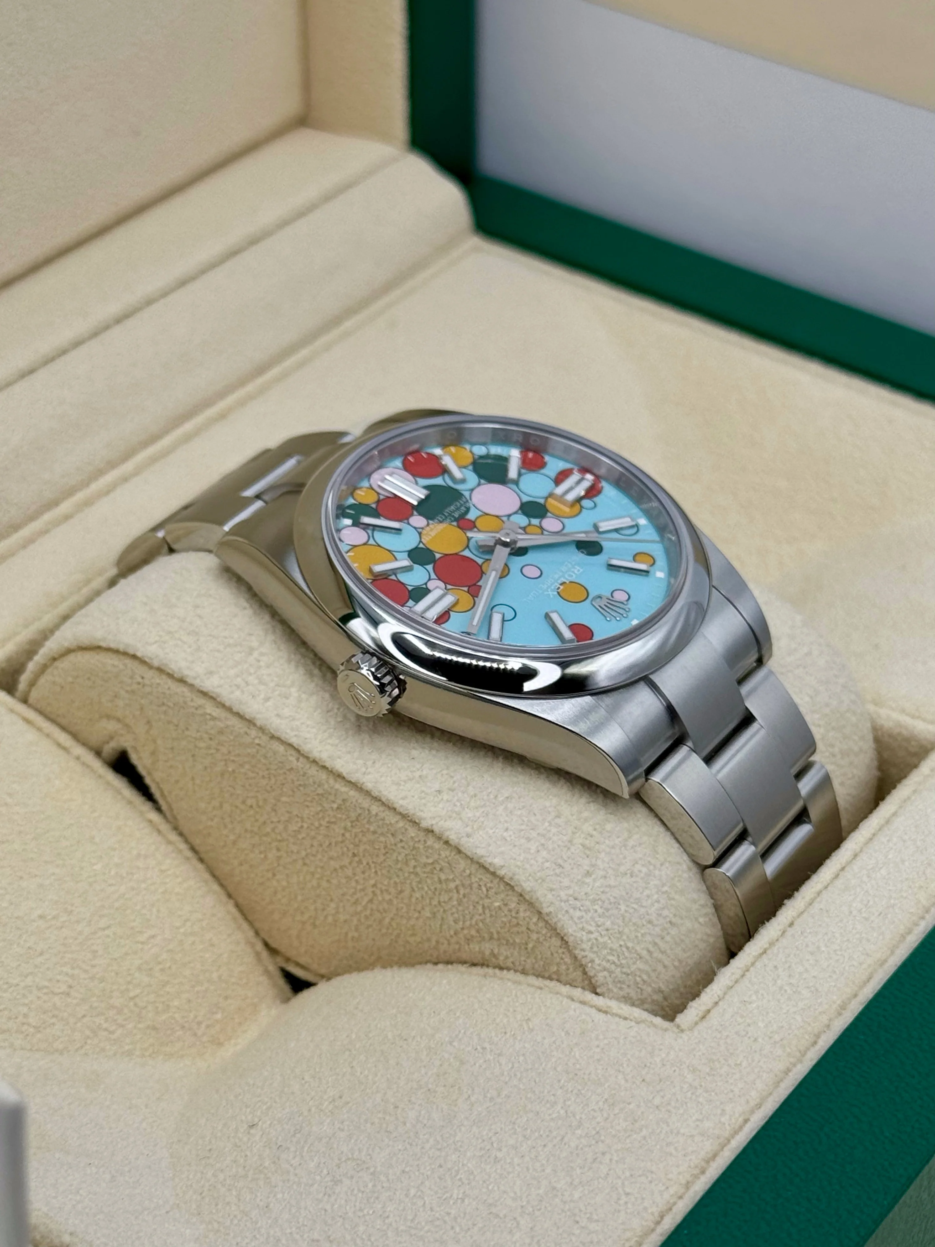 NEW 2024 Rolex Oyster Perpetual 41mm 124300 Celebration Dial - Image 8