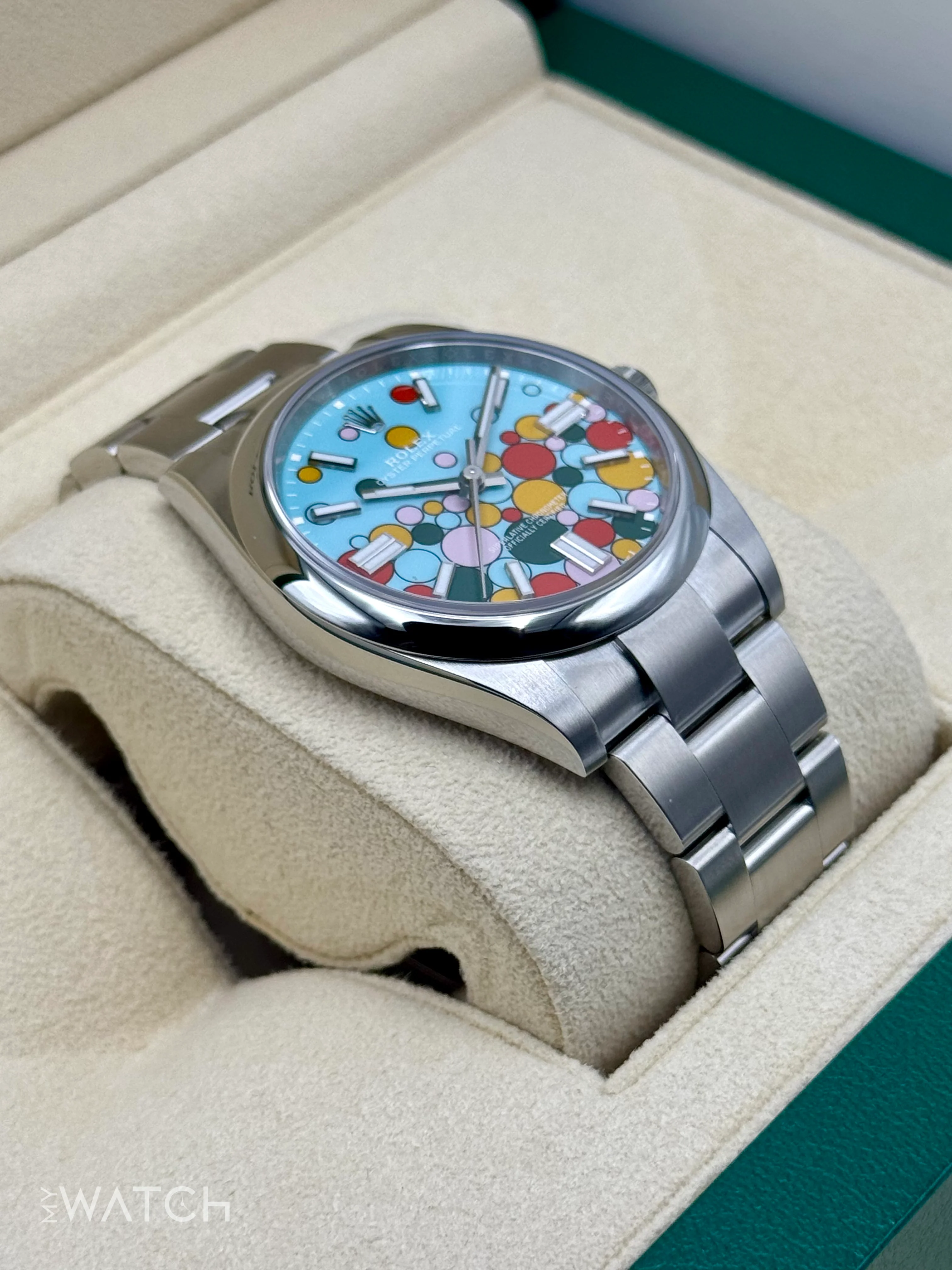 NEW 2025 Rolex Oyster Perpetual 41mm 124300 Celebration Dial - Image 6
