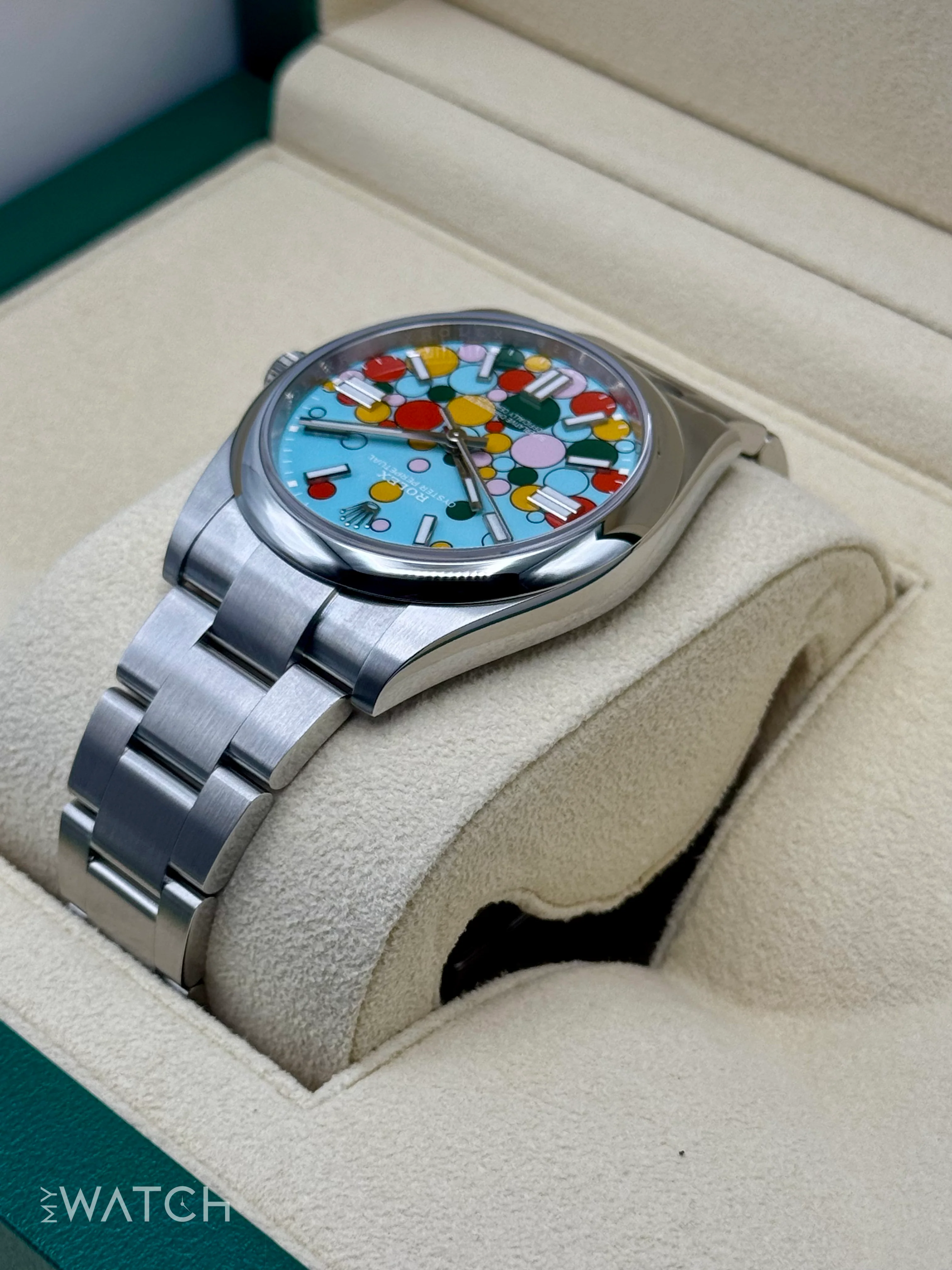 NEW 2025 Rolex Oyster Perpetual 41mm 124300 Celebration Dial - Image 7