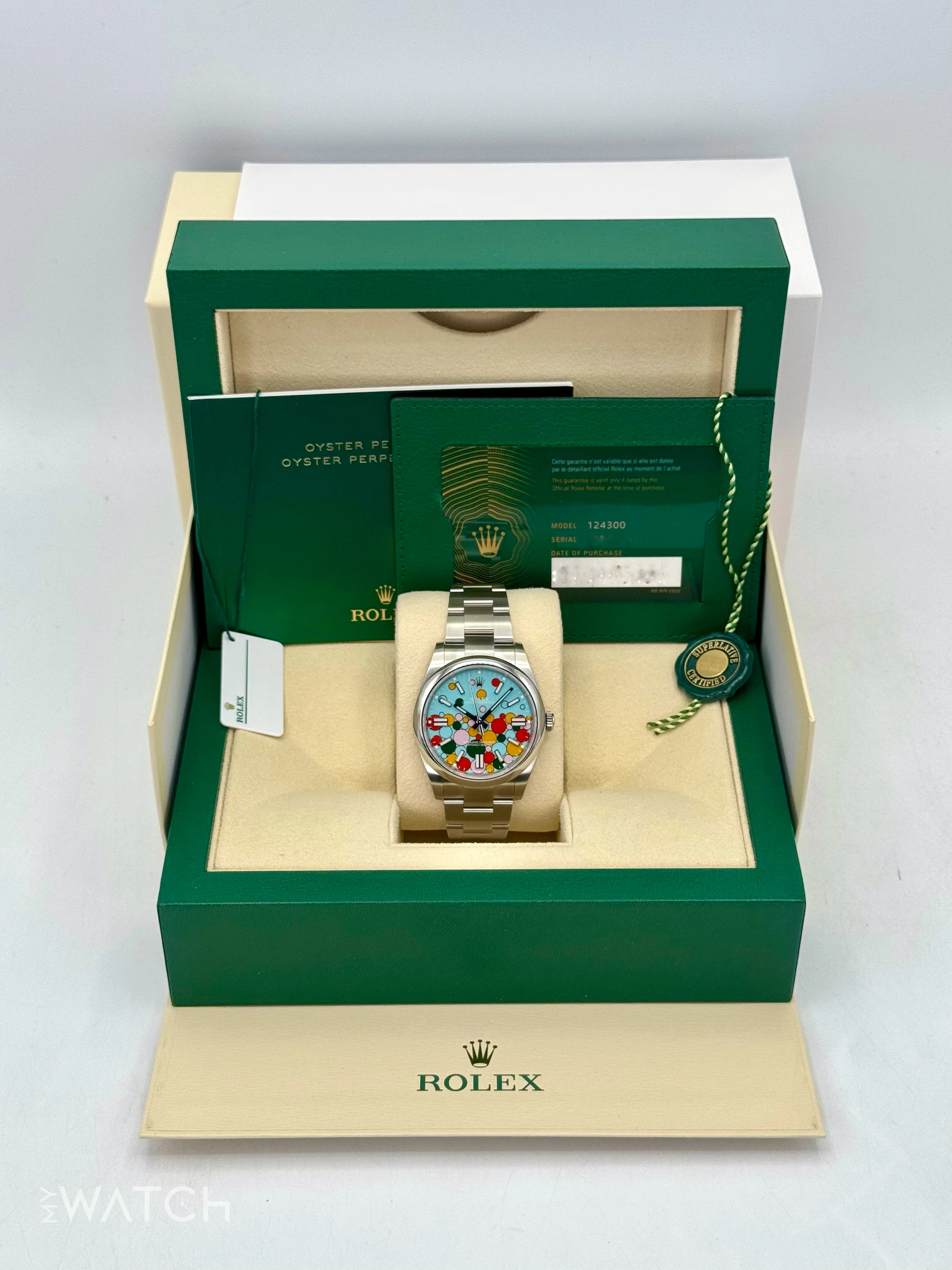 NEW 2025 Rolex Oyster Perpetual 41mm 124300 Celebration Dial - Image 9