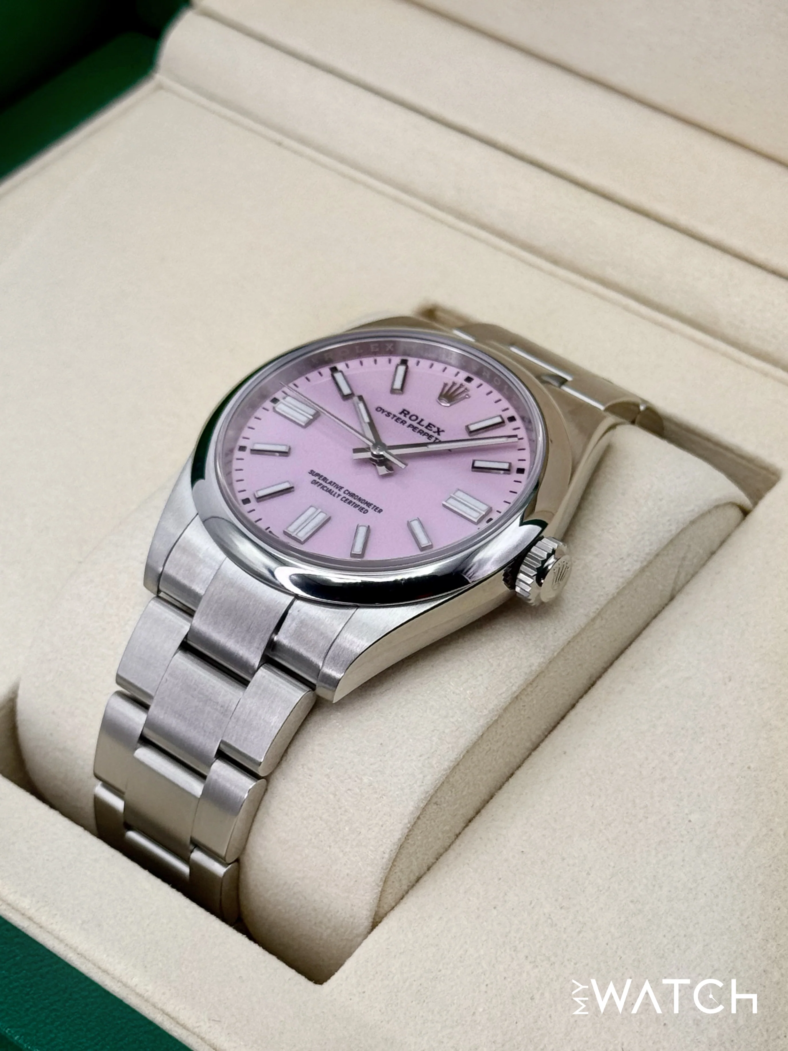 NEW 2025 Rolex Oyster Perpetual 41mm 134300 Candy Pink Dial - Image 4