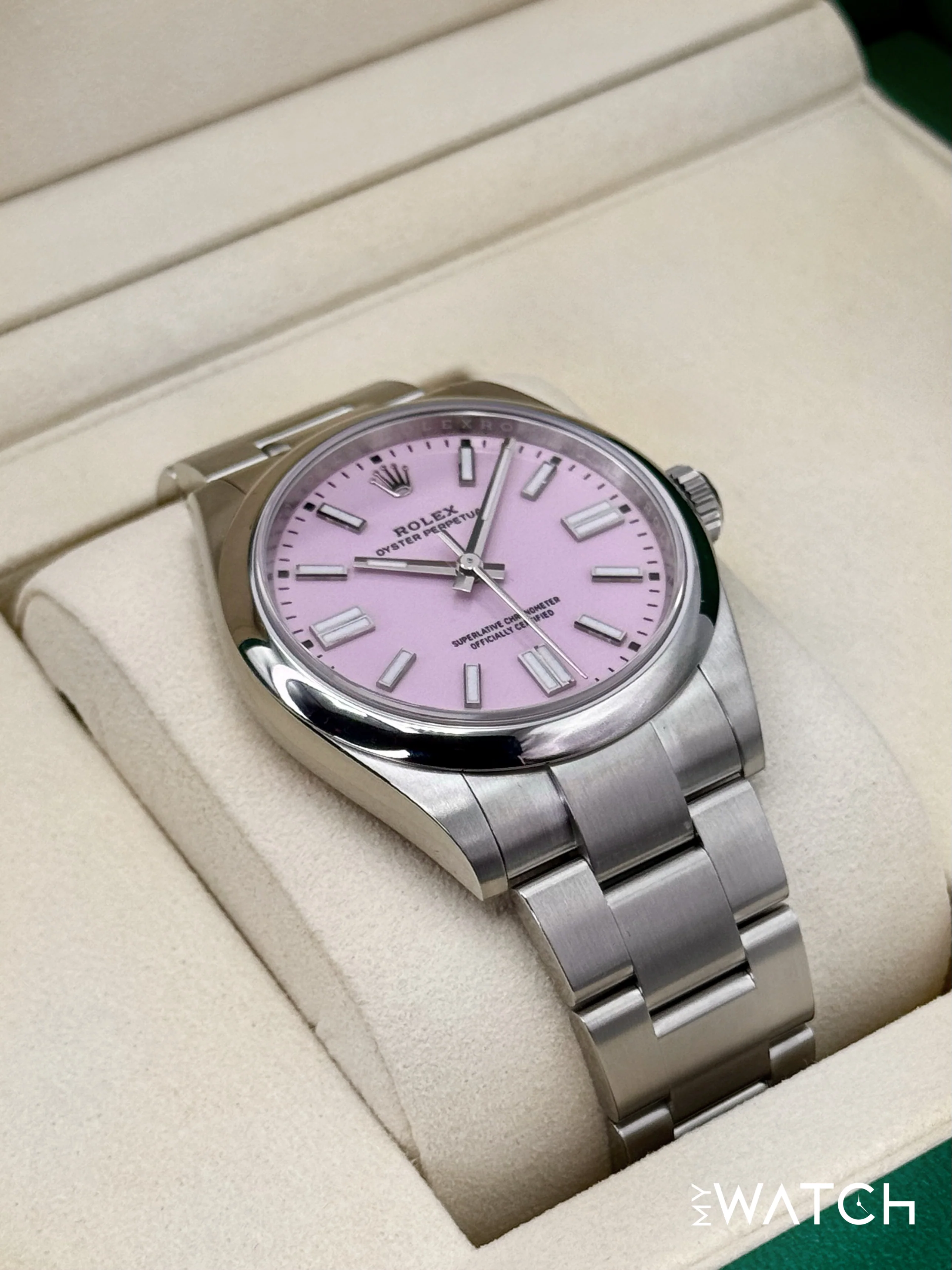 NEW 2025 Rolex Oyster Perpetual 41mm 134300 Candy Pink Dial - Image 5
