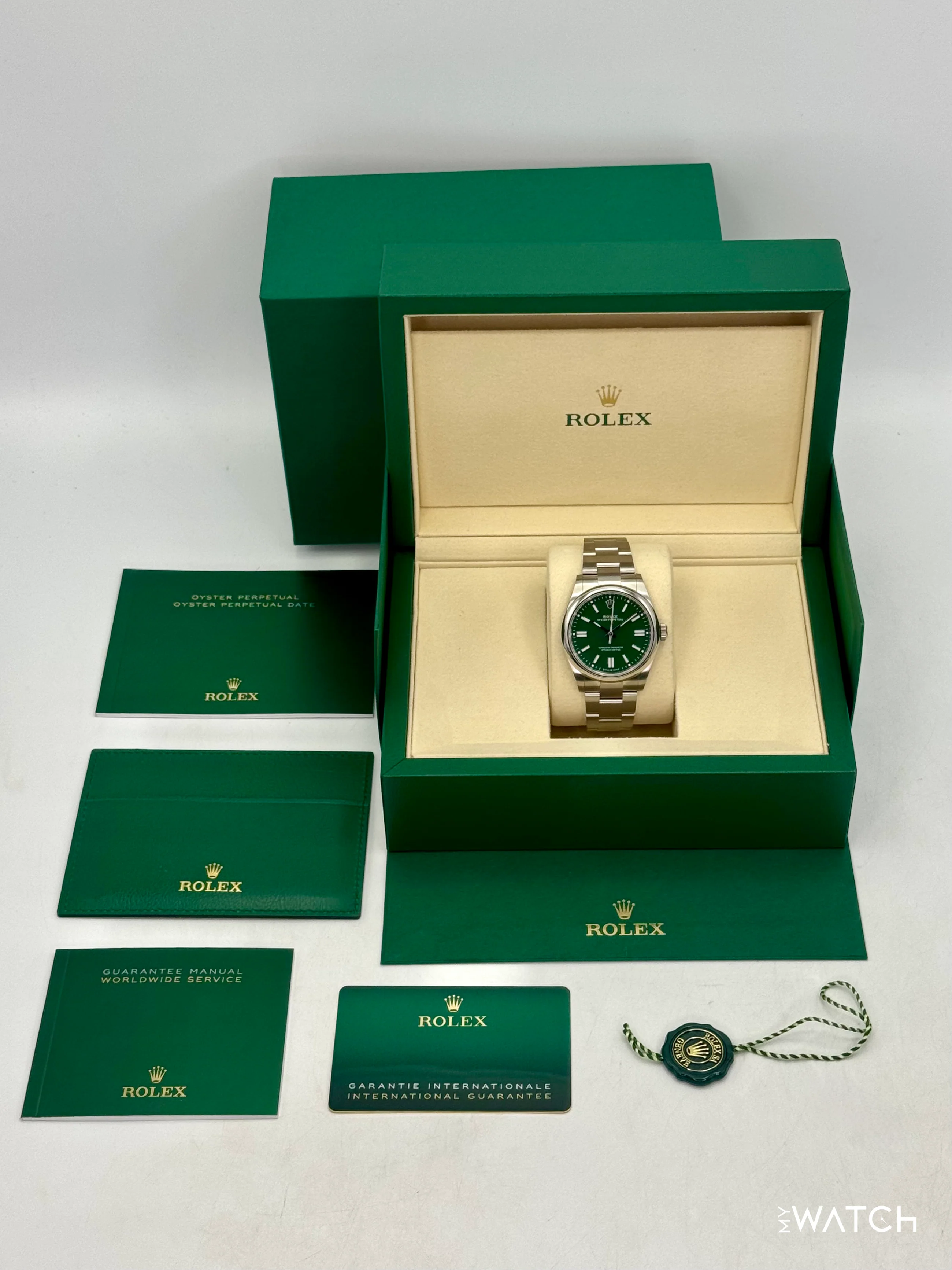 NEW 2025 Rolex Oyster Perpetual 41mm 134300 Green Dial - Image 10