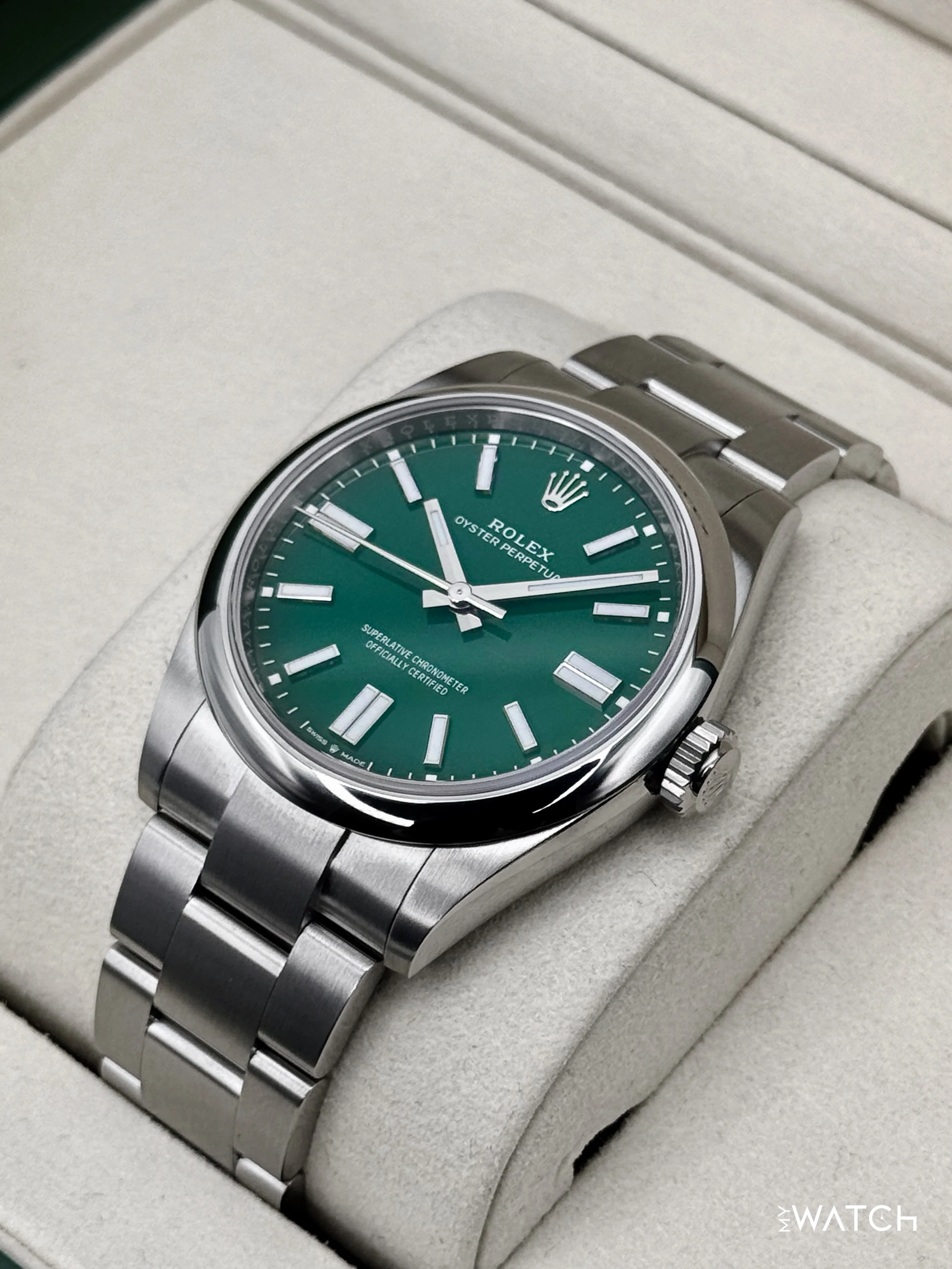 NEW 2025 Rolex Oyster Perpetual 41mm 134300 Green Dial - Image 5