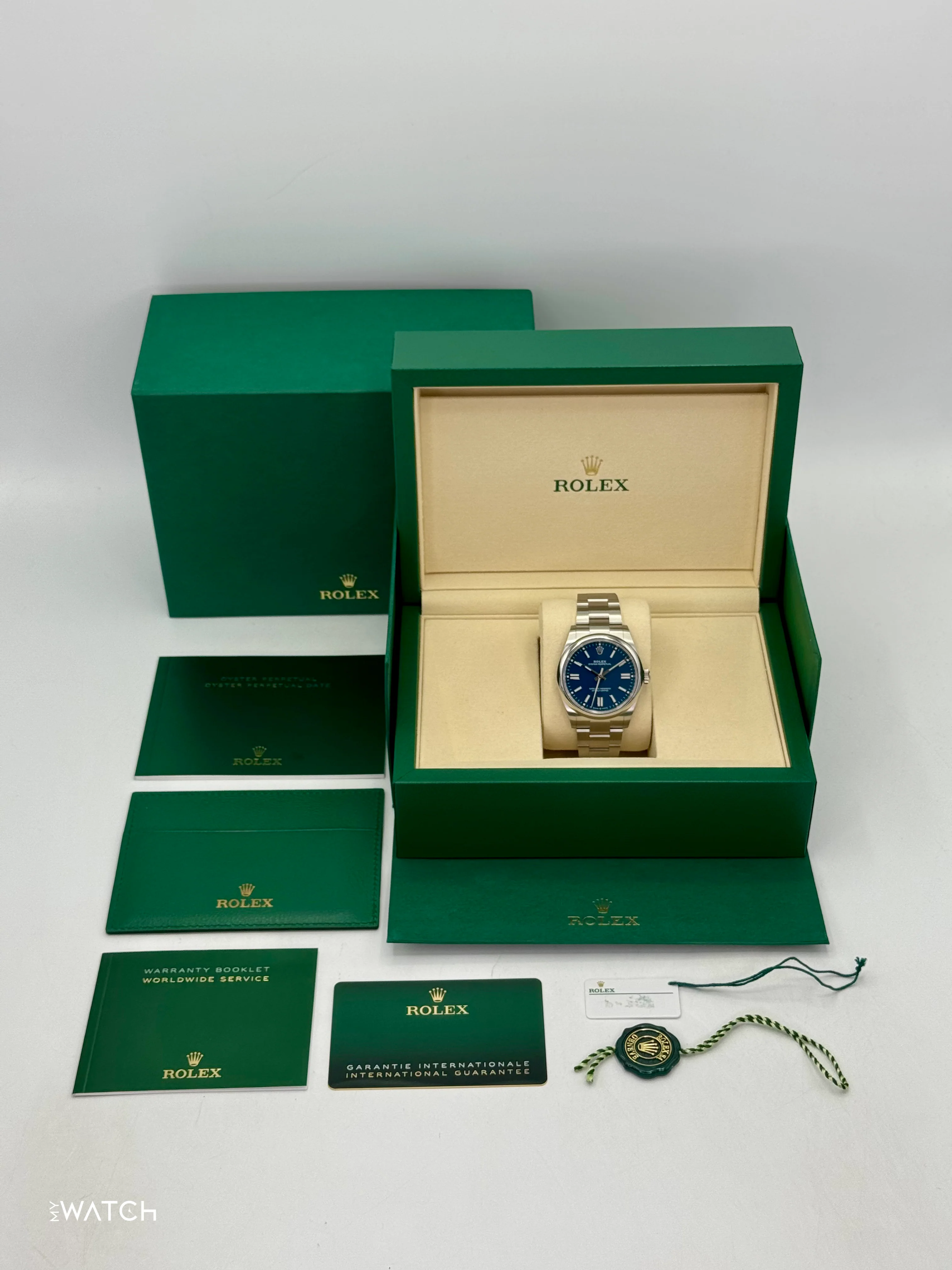 NEW 2025 Rolex Oyster Perpetual 41mm 134300 Med Blue Dial - Image 10