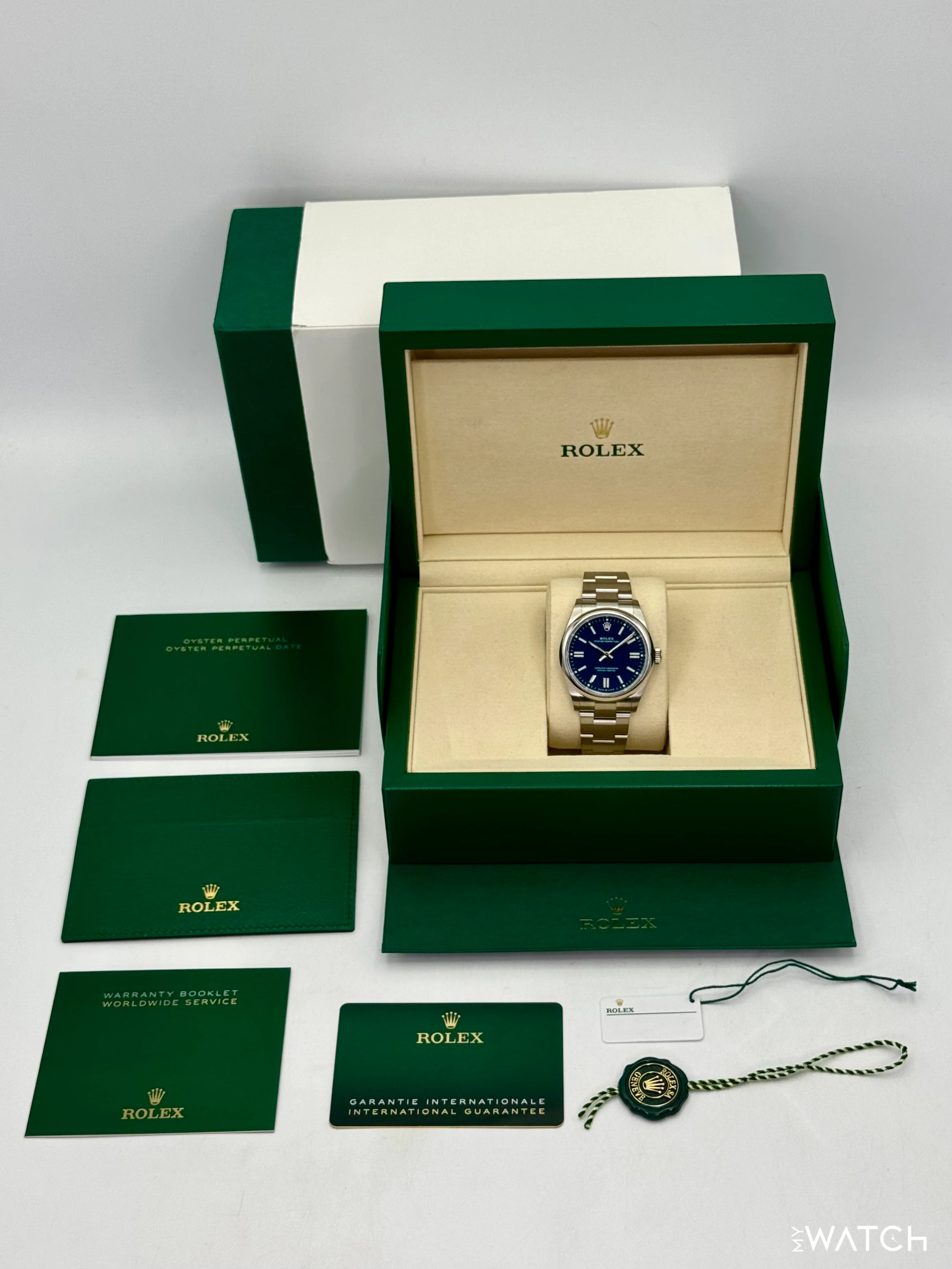 NEW 2025 Rolex Oyster Perpetual 41mm 134300 Med Blue Dial (STICKERED) - Image 10