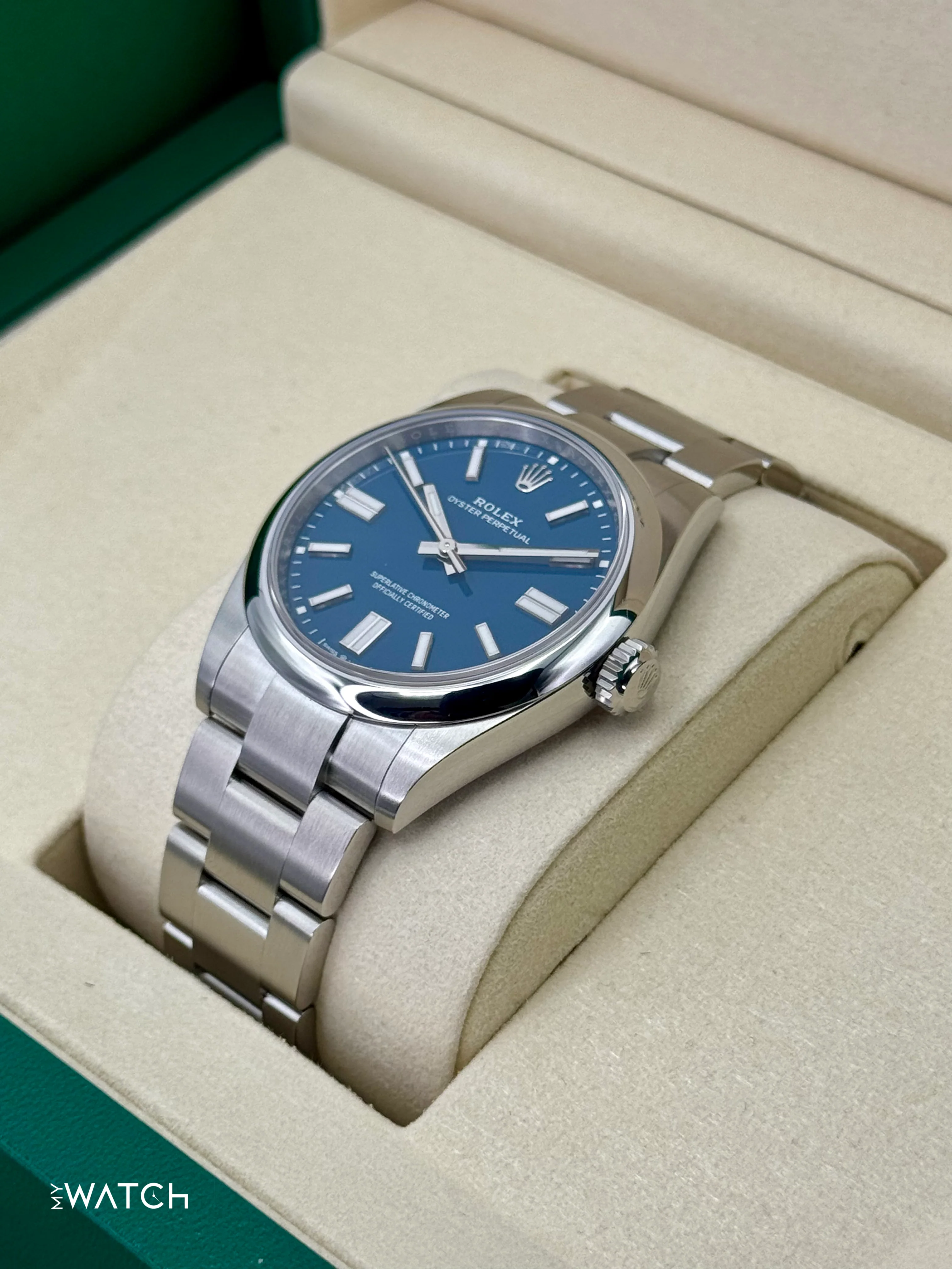 NEW 2025 Rolex Oyster Perpetual 41mm 134300 Med Blue Dial - Image 5