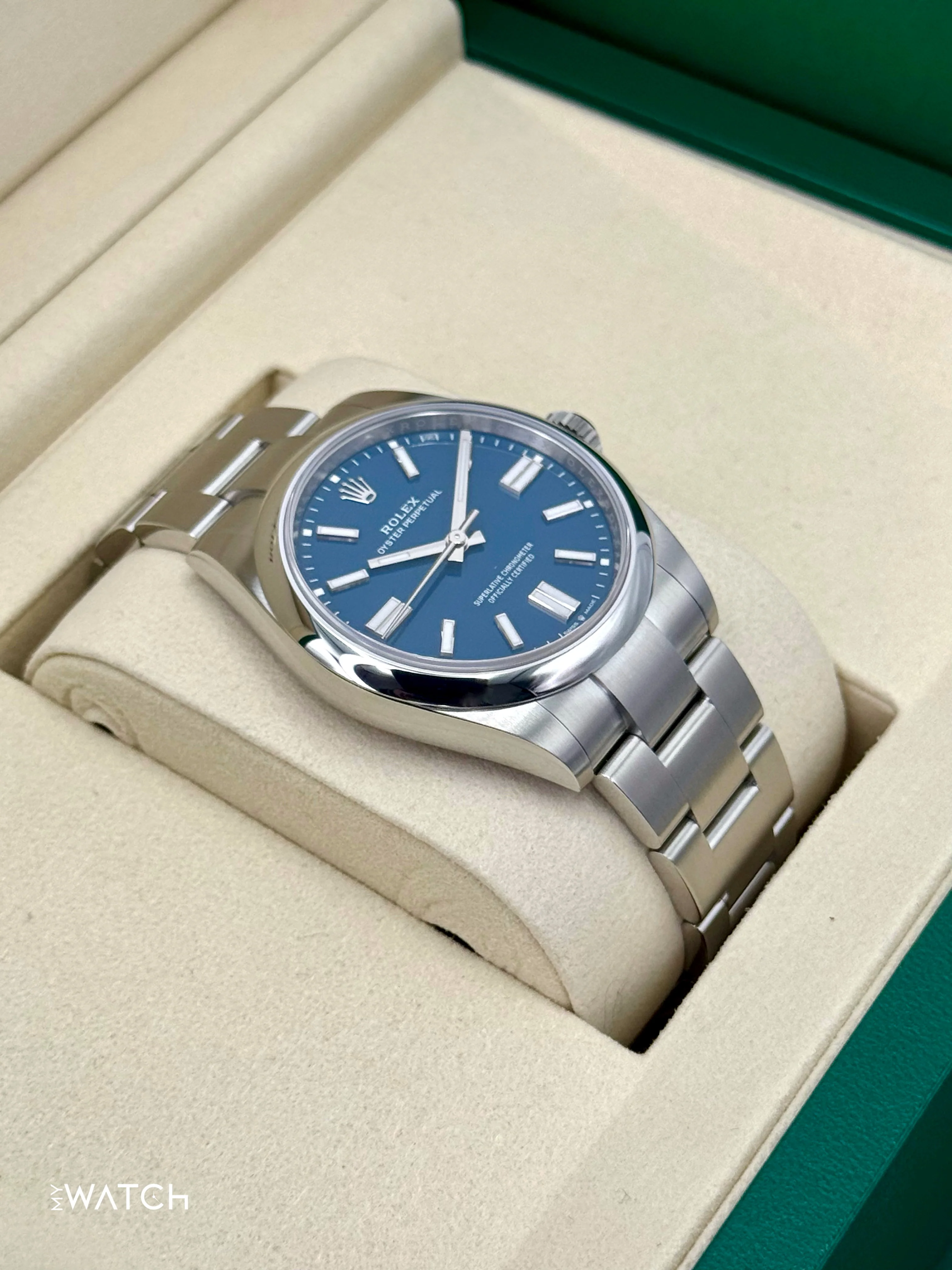 NEW 2025 Rolex Oyster Perpetual 41mm 134300 Med Blue Dial - Image 6