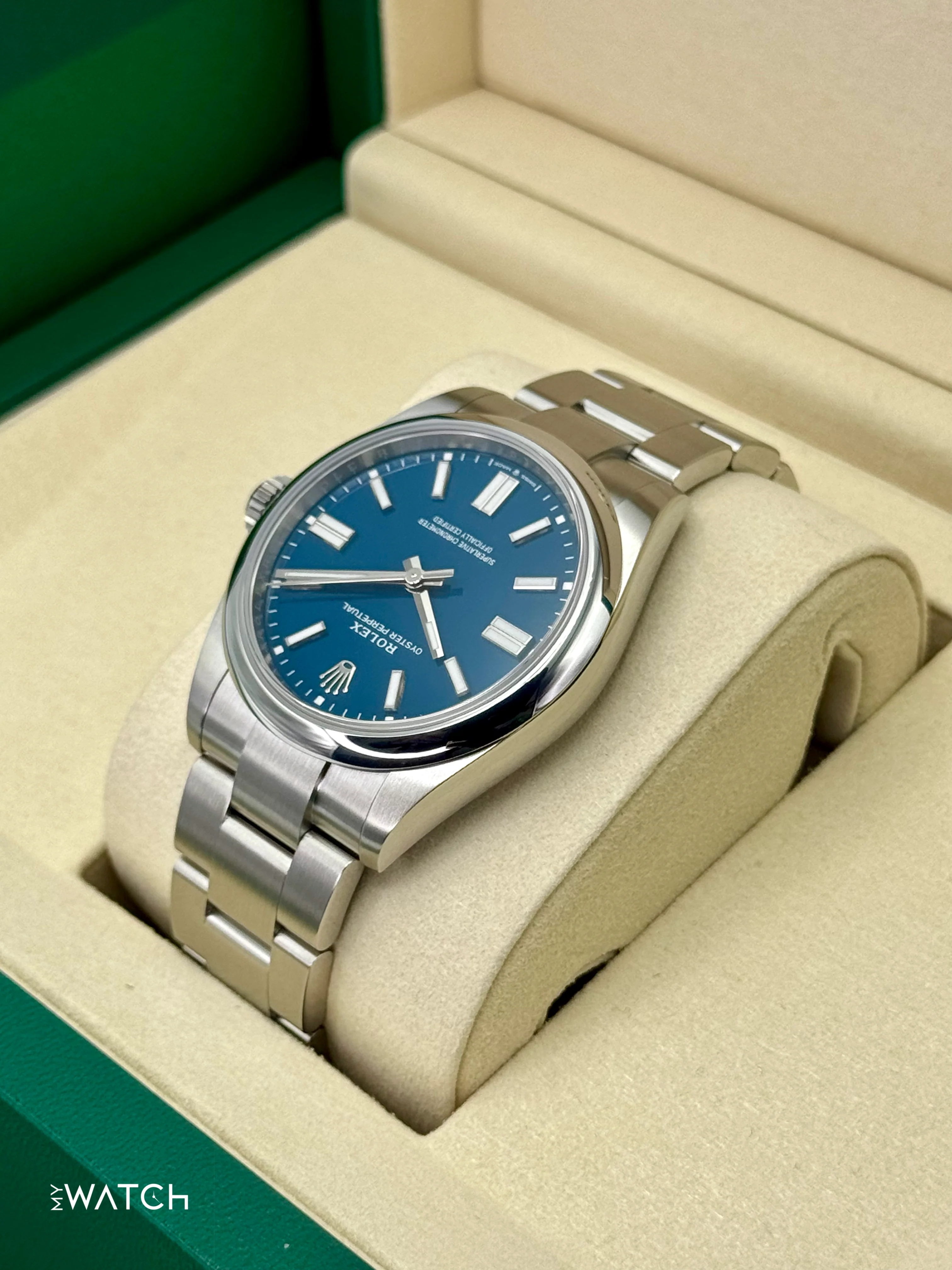 NEW 2025 Rolex Oyster Perpetual 41mm 134300 Med Blue Dial - Image 7