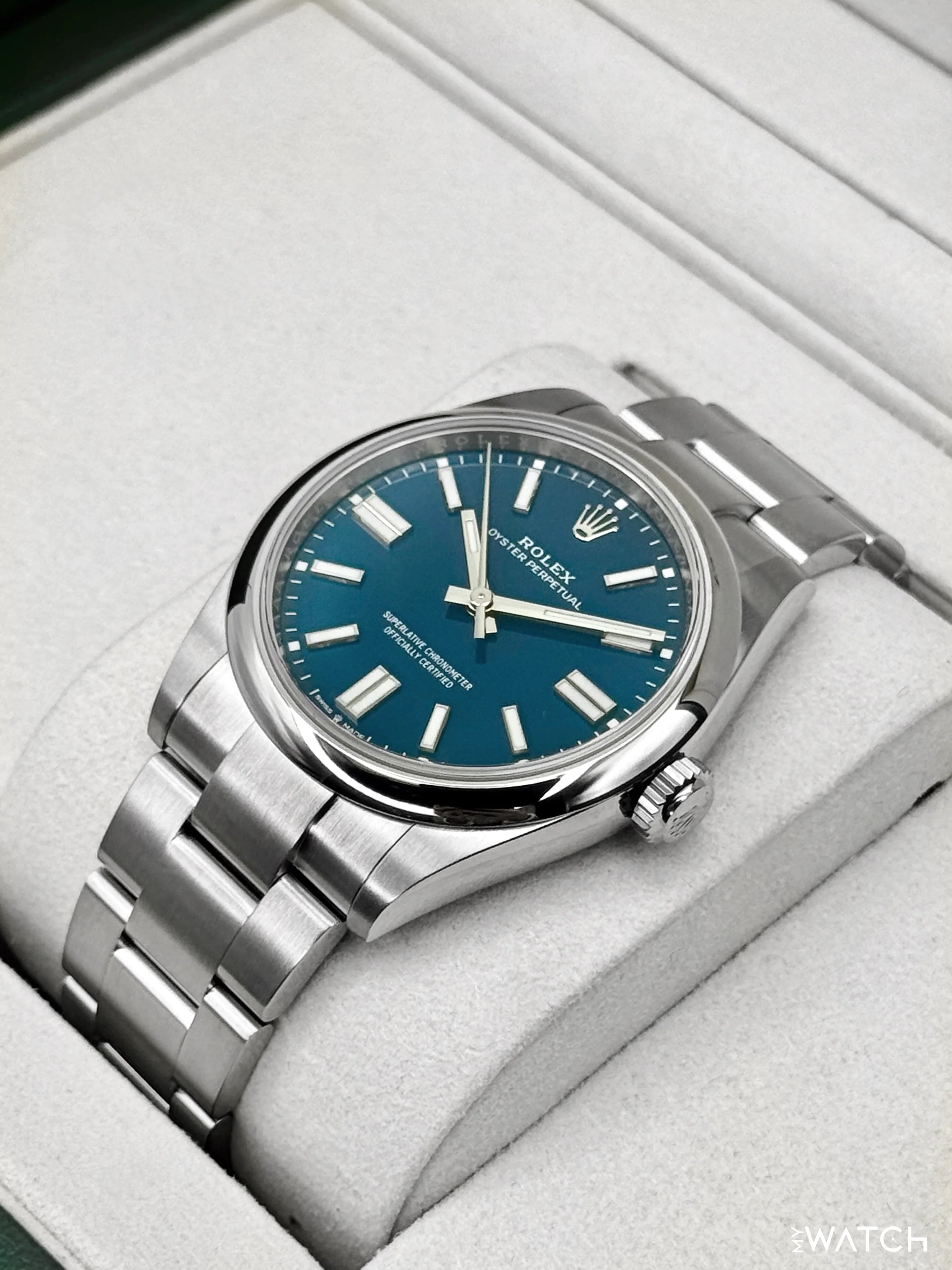 NEW 2025 Rolex Oyster Perpetual 41mm 134300 Med Blue Dial (STICKERED) - Image 5