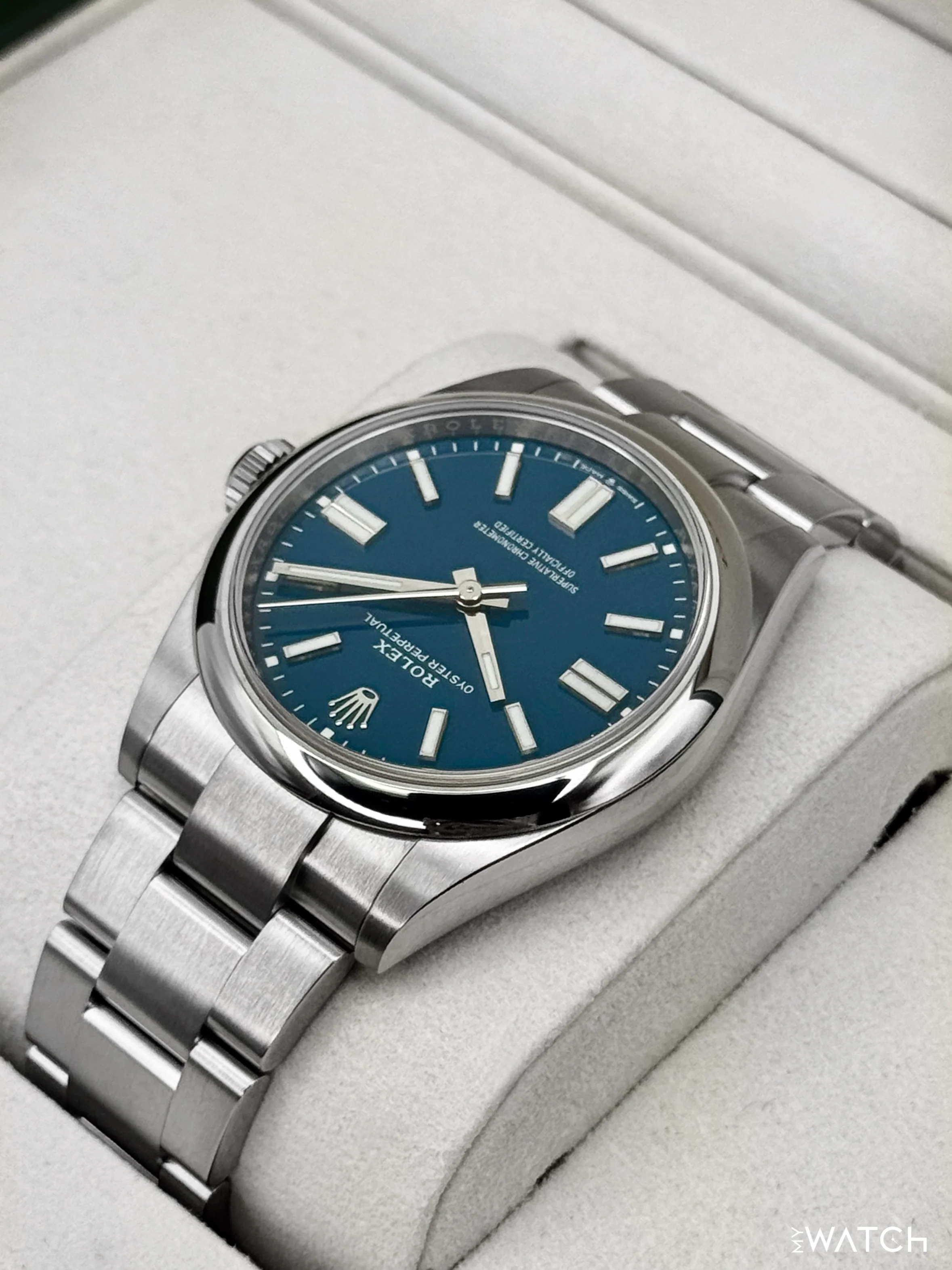 NEW 2025 Rolex Oyster Perpetual 41mm 134300 Med Blue Dial (STICKERED) - Image 7