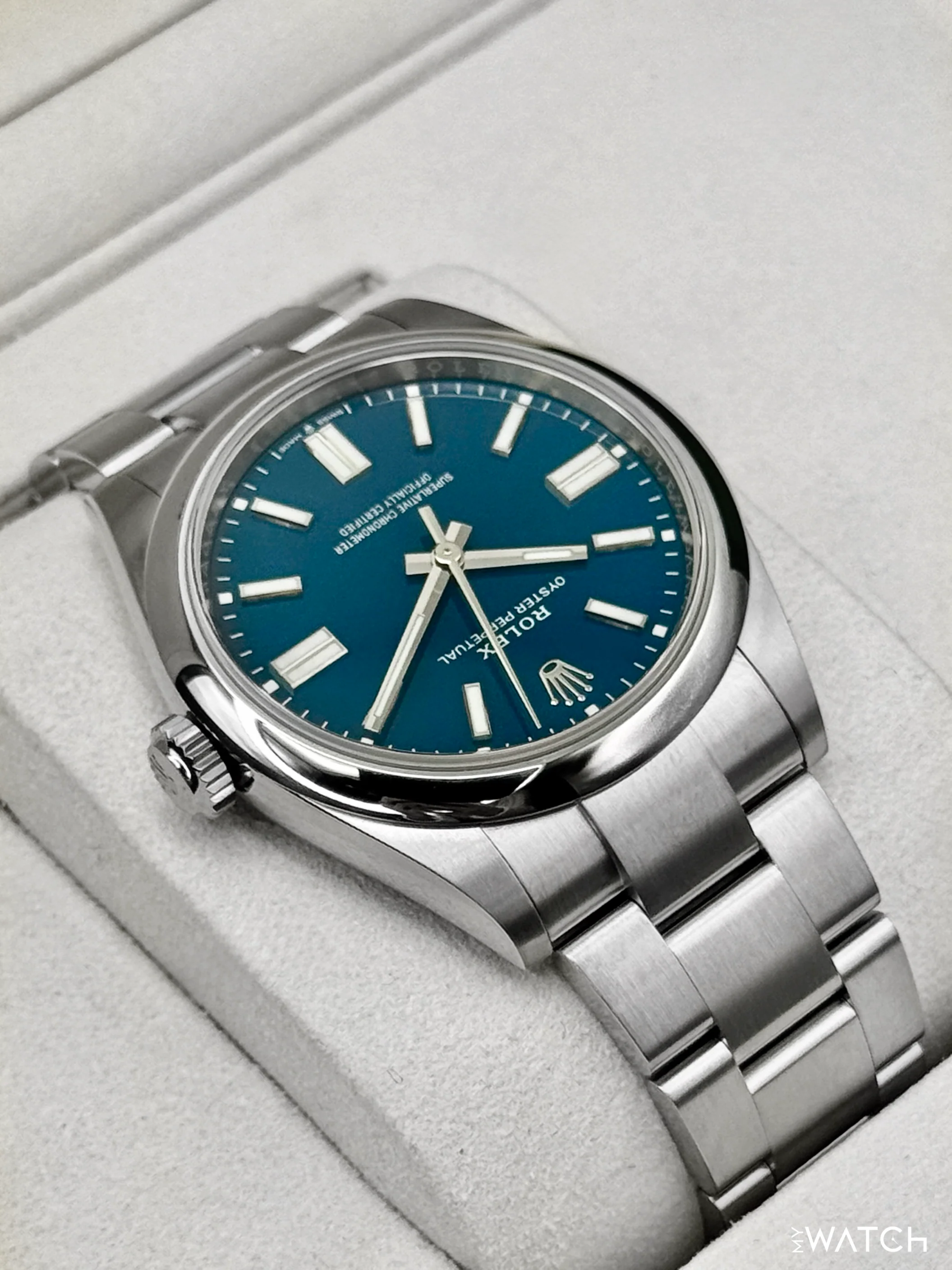 NEW 2025 Rolex Oyster Perpetual 41mm 134300 Med Blue Dial (STICKERED) - Image 8