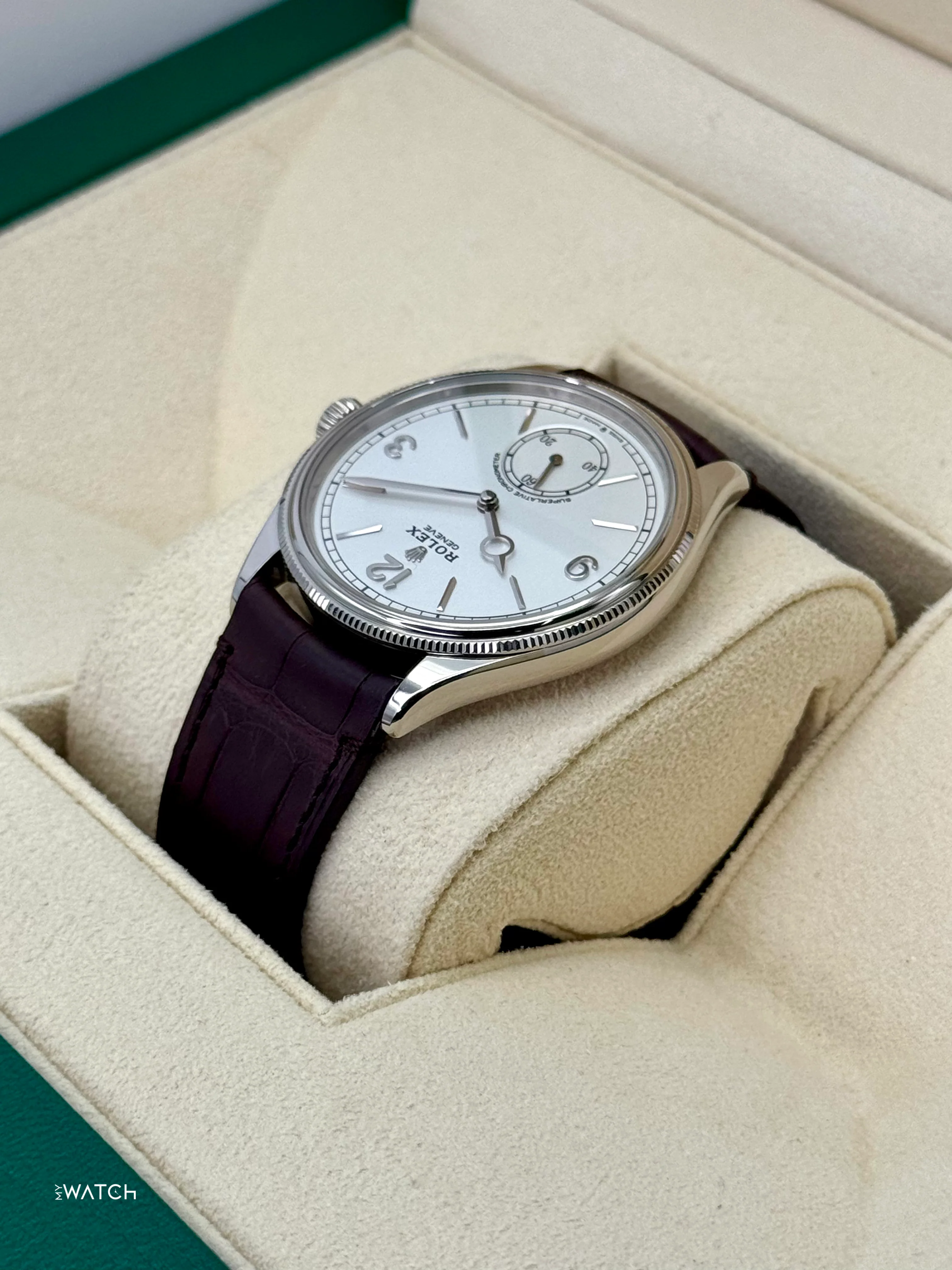 NEW 2025 Rolex Perpetual 1908 39mm 52509 18kt White Gold White Dial - Image 5
