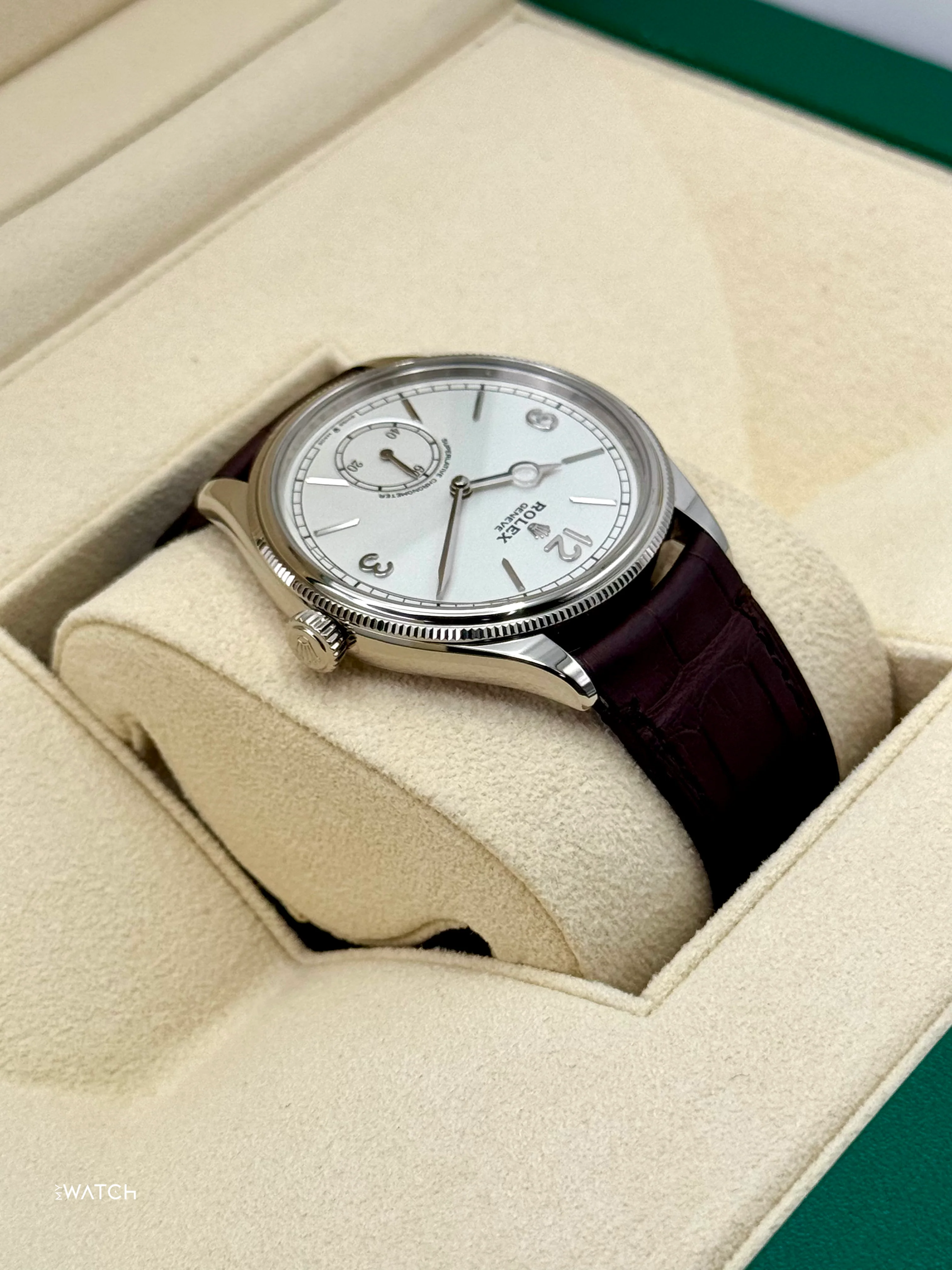 NEW 2025 Rolex Perpetual 1908 39mm 52509 18kt White Gold White Dial - Image 6