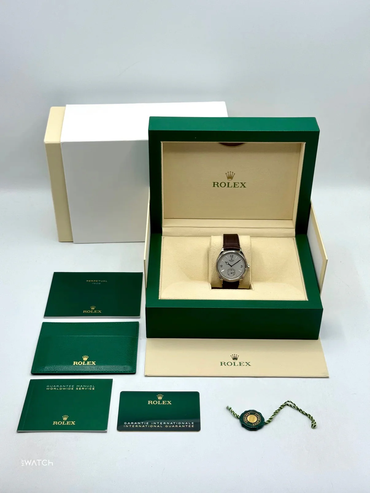 NEW 2025 Rolex Perpetual 1908 39mm 52509 18kt White Gold White Dial - Image 7
