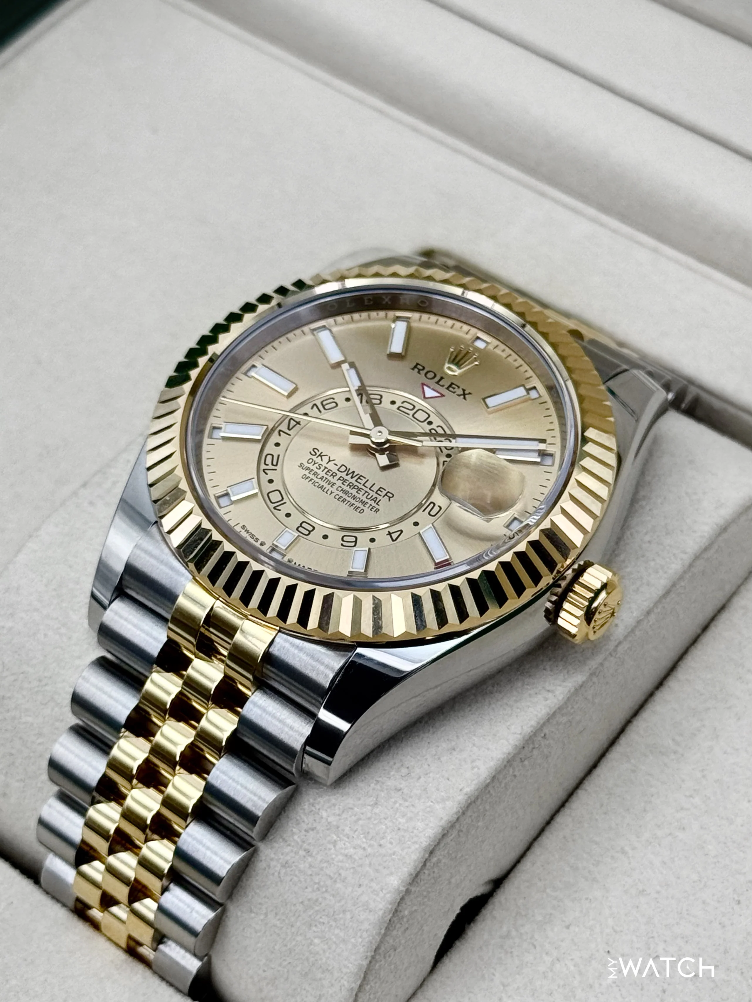 NEW 2025 Rolex Sky-Dweller 42mm 336933 Jubilee Champagne Dial - Image 5