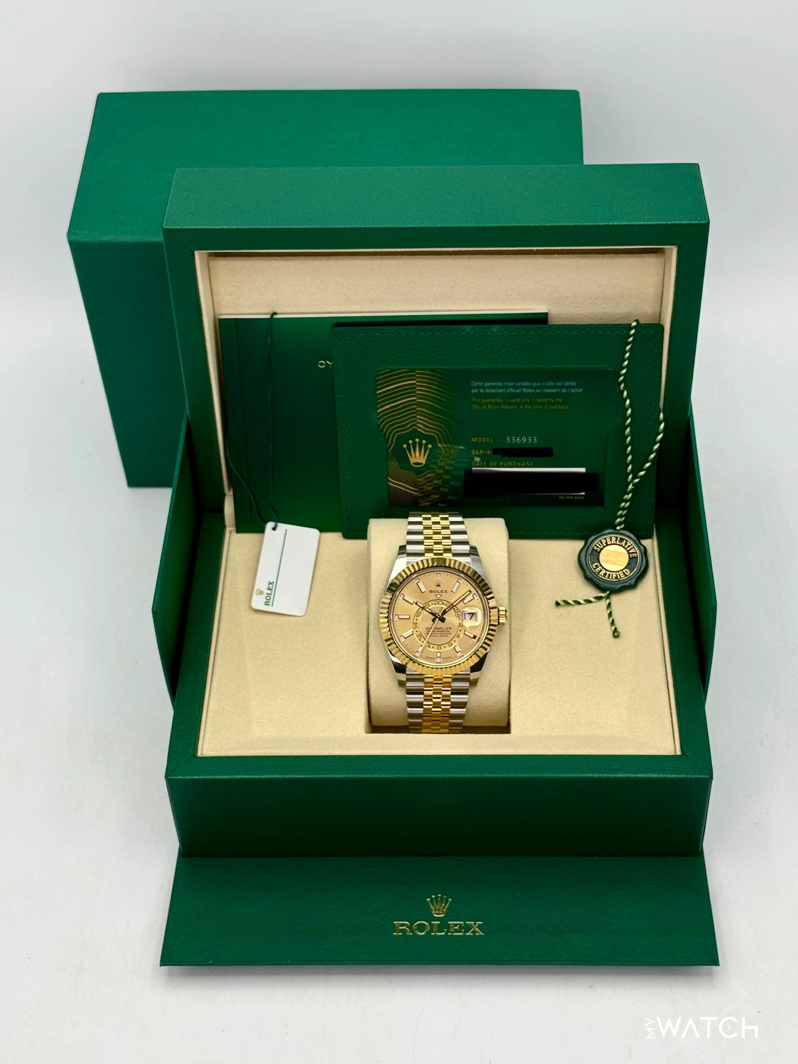 NEW 2025 Rolex Sky-Dweller 42mm 336933 Jubilee Champagne Dial - Image 9