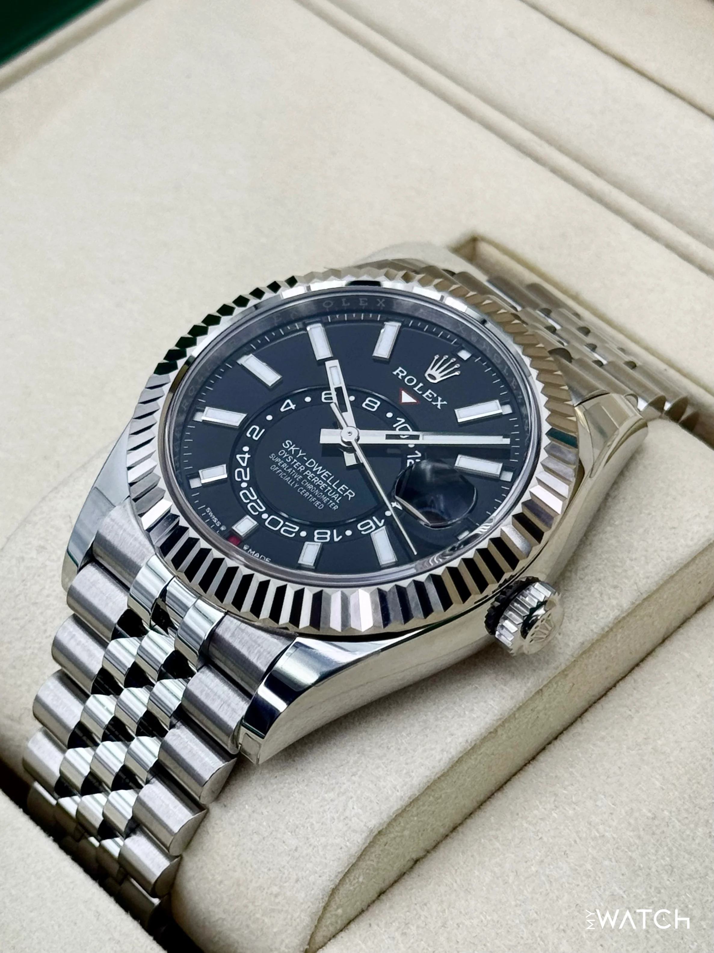 NEW 2025 Rolex Sky-Dweller 42mm 336934 Jubilee Black Dial (STICKERED) - Image 5