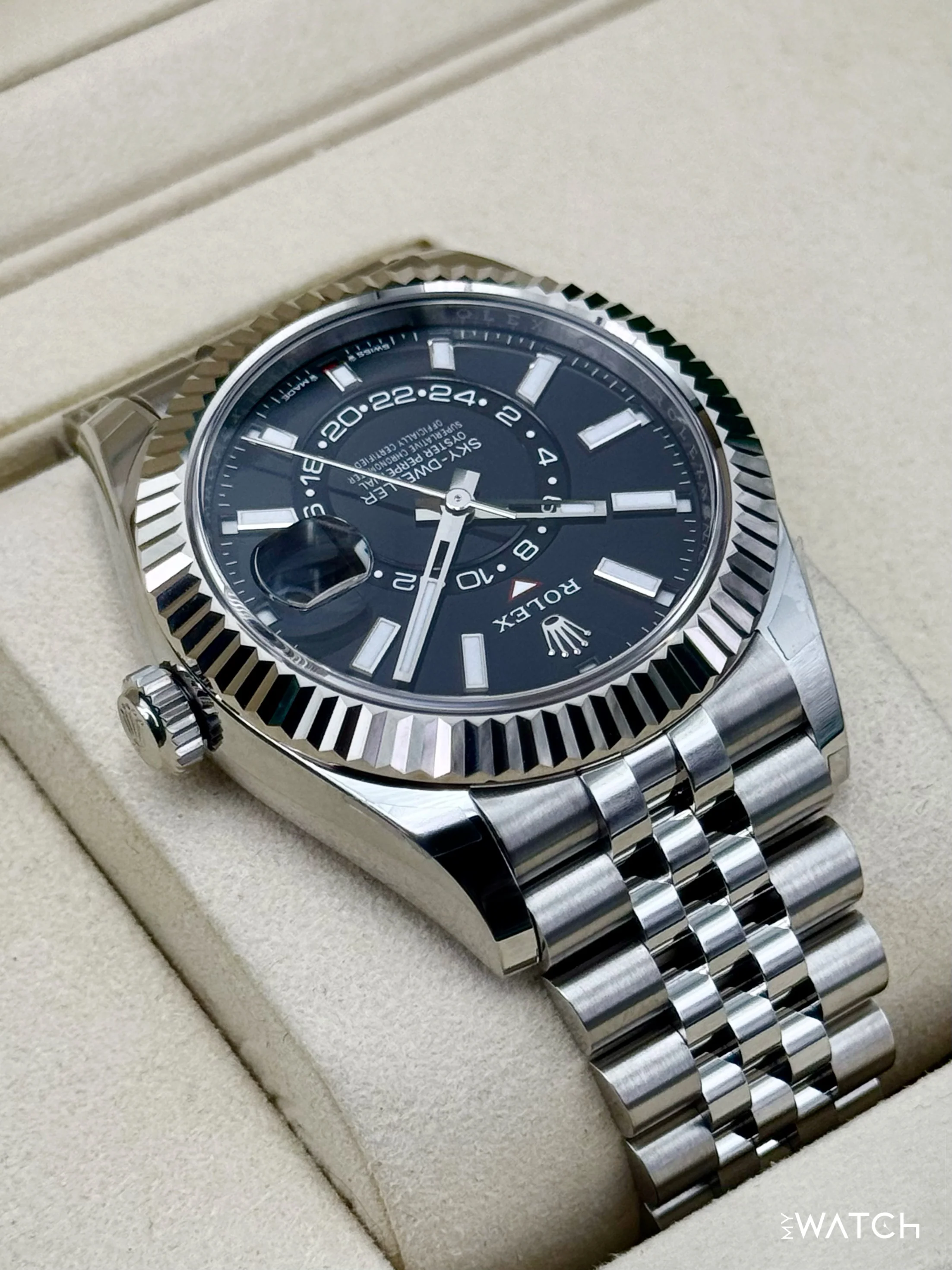 NEW 2025 Rolex Sky-Dweller 42mm 336934 Jubilee Black Dial (STICKERED) - Image 8